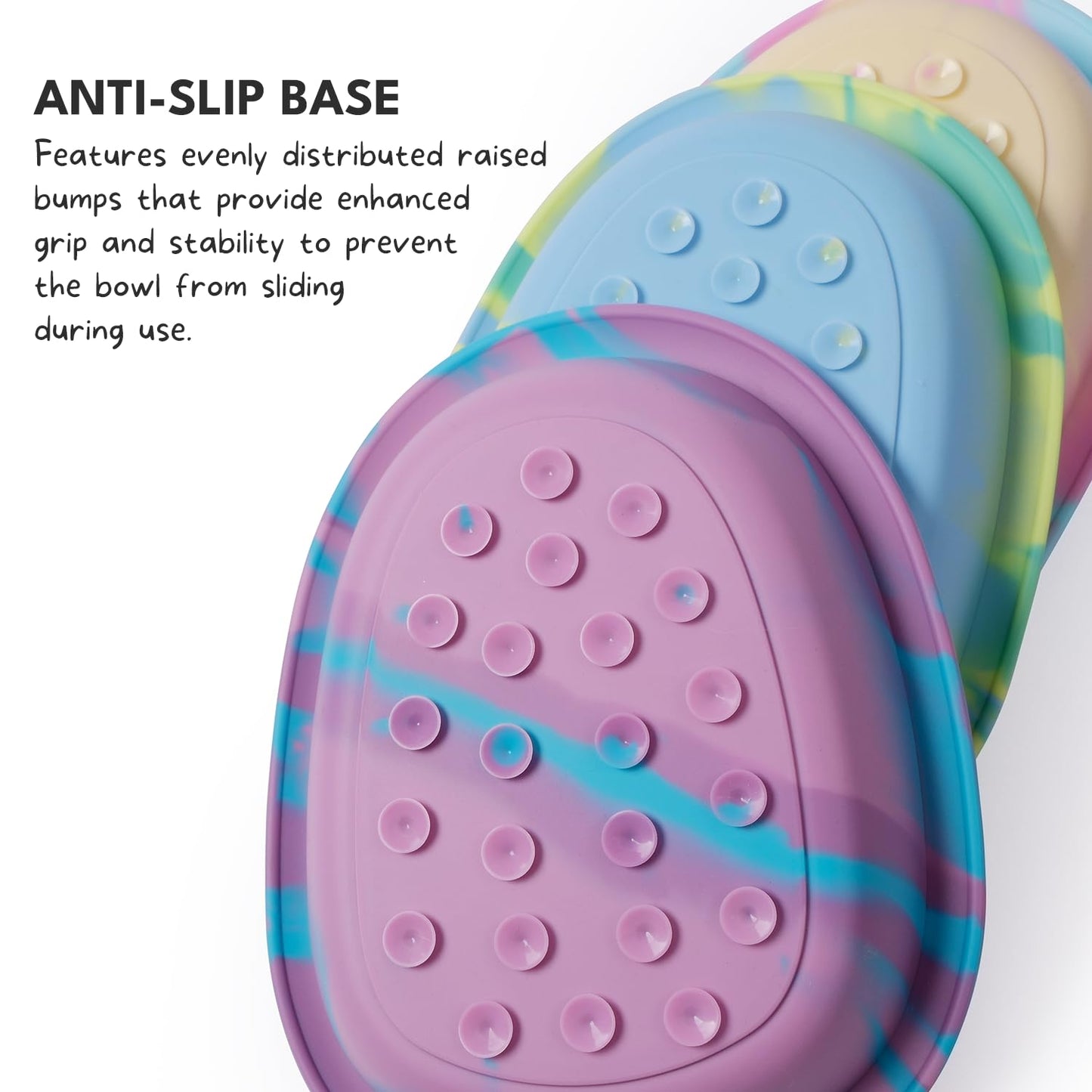 CHEWFFON Interactive Dog&Cat Lick Mat Bowls, BPA-Free Silicone Dog Slow Feeder Bowl with Suction Cups, Non Slip Food Bowl for Dogs and Cats, Reduces Boredom and Anxiety, Dishwasher Safe, Blueberry