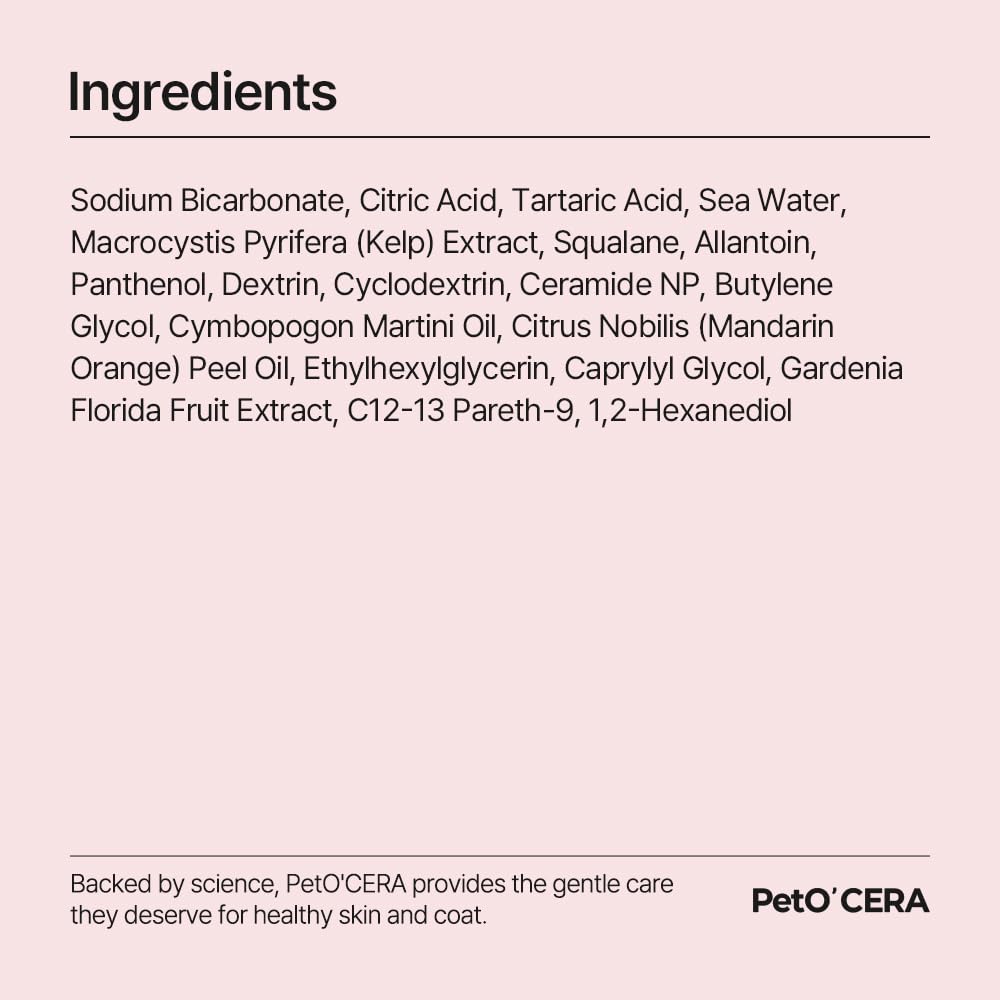 PetO'Cera Rosé Salt Bath for Dogs, Himalayan Pink Salt, Relaxing & Soothing Relief for Irritated Skin, Loved by Top Korean Groomers – Easy Breezy, Professional Spa Care at Home (3.3 lbs / 1.5kg)