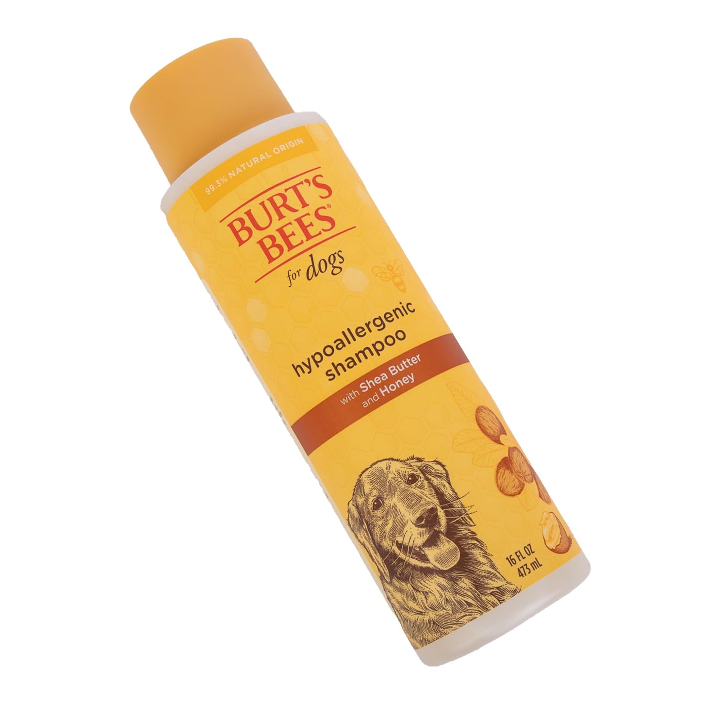 Burt's Bees for Pets Hypoallergenic Shampoo for Dogs with Shea Butter and Honey, 95% Natural Origin Formulas, Cleanser for Sensitive Dogs - Gentle Dog Wash, 6pk, 16 oz