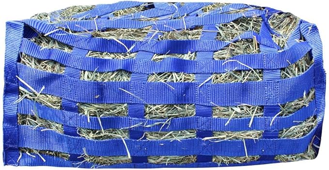 Three Sided Premium Slow Feeder Hay Bag with Super Tough Bottom and 6 Month Warranty