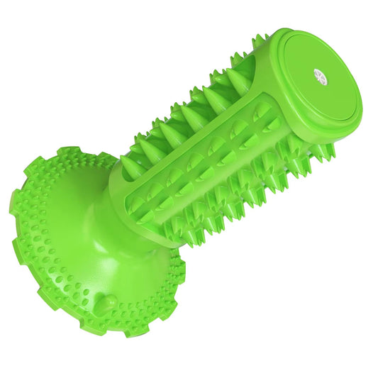 wanijaning Tough Dog Toys for Aggressive Chewers Large Breed, Chew Toys, Durable Bones Made with Nylon and Rubber, Big Indestructible Toy, Medium Puppy Teething chew (Green with Sucker)