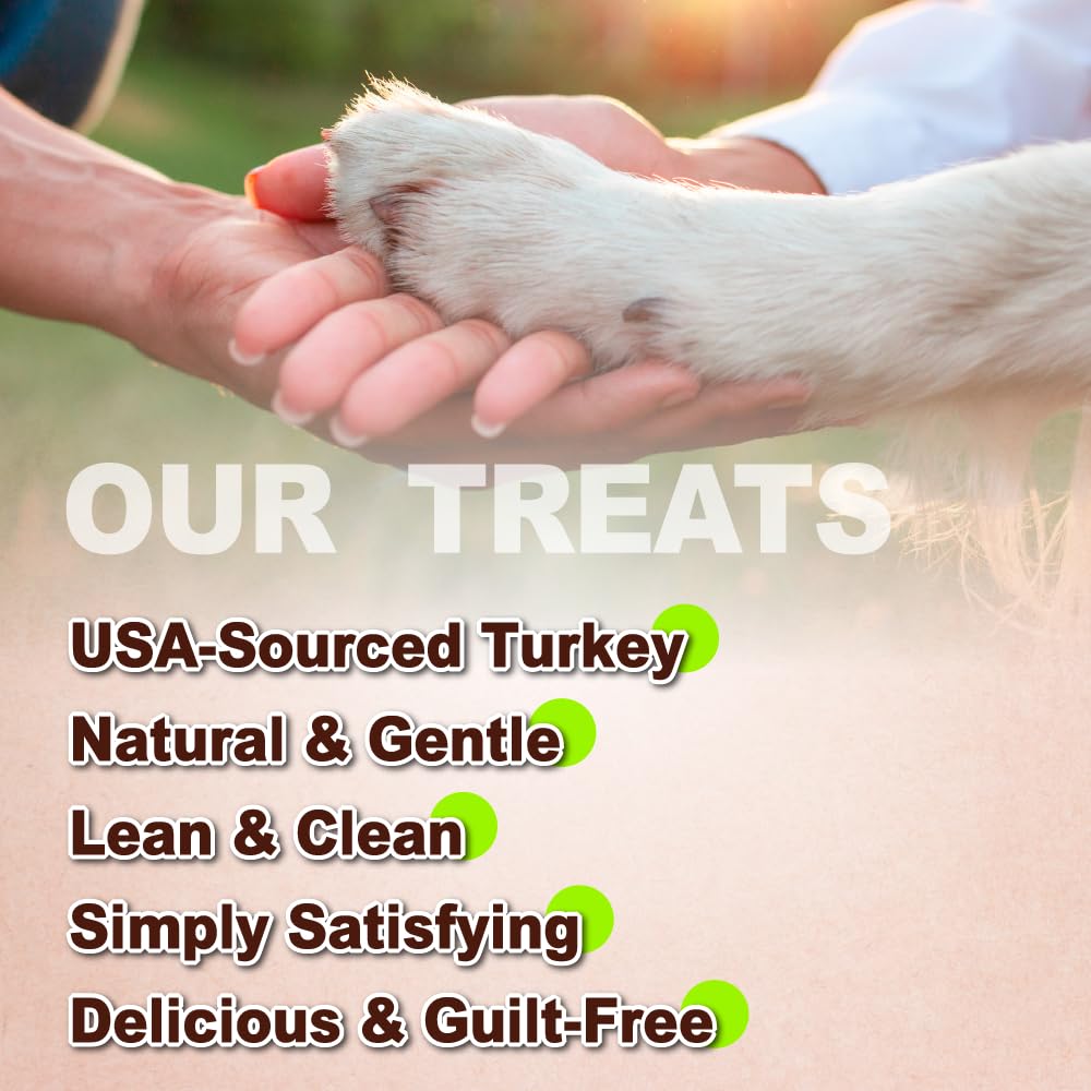 Afreschi Soft Turkey Tendon Strip 3.5 oz, Dog Treats for Soft Series, All Natural Human Grade Dog Treat, Suitable for Training chew, USA-Sourced Turkey Tendon, Rawhide Alternative, Soft Stick