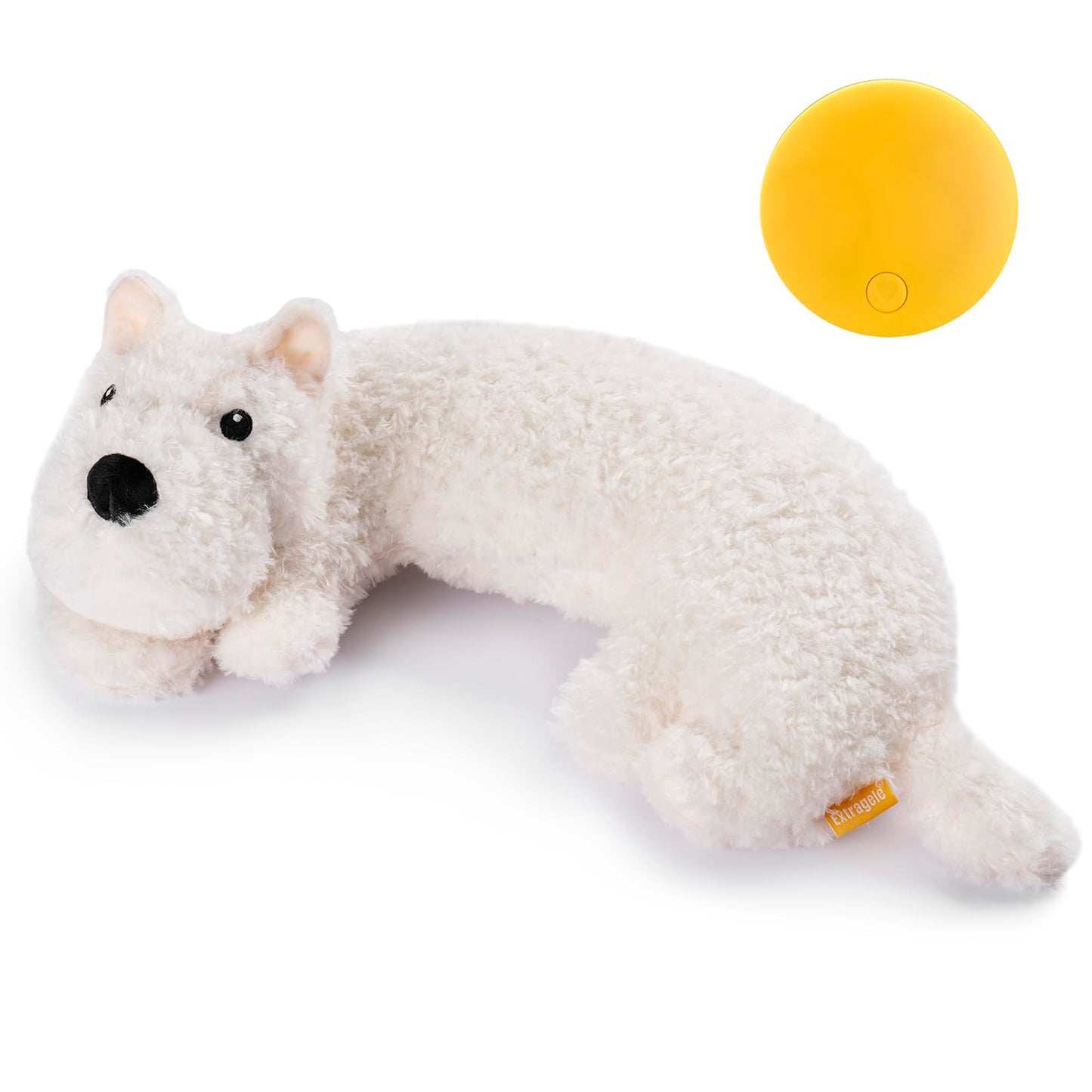 Extragele Puppy Toys, Heartbeat Toy for Puppy Dog Anxiety Relief, Heartbeat Stuffed Animal for Comfort Sleep Aid Crate Training Calming Aid, Puppy Essentials Gifts