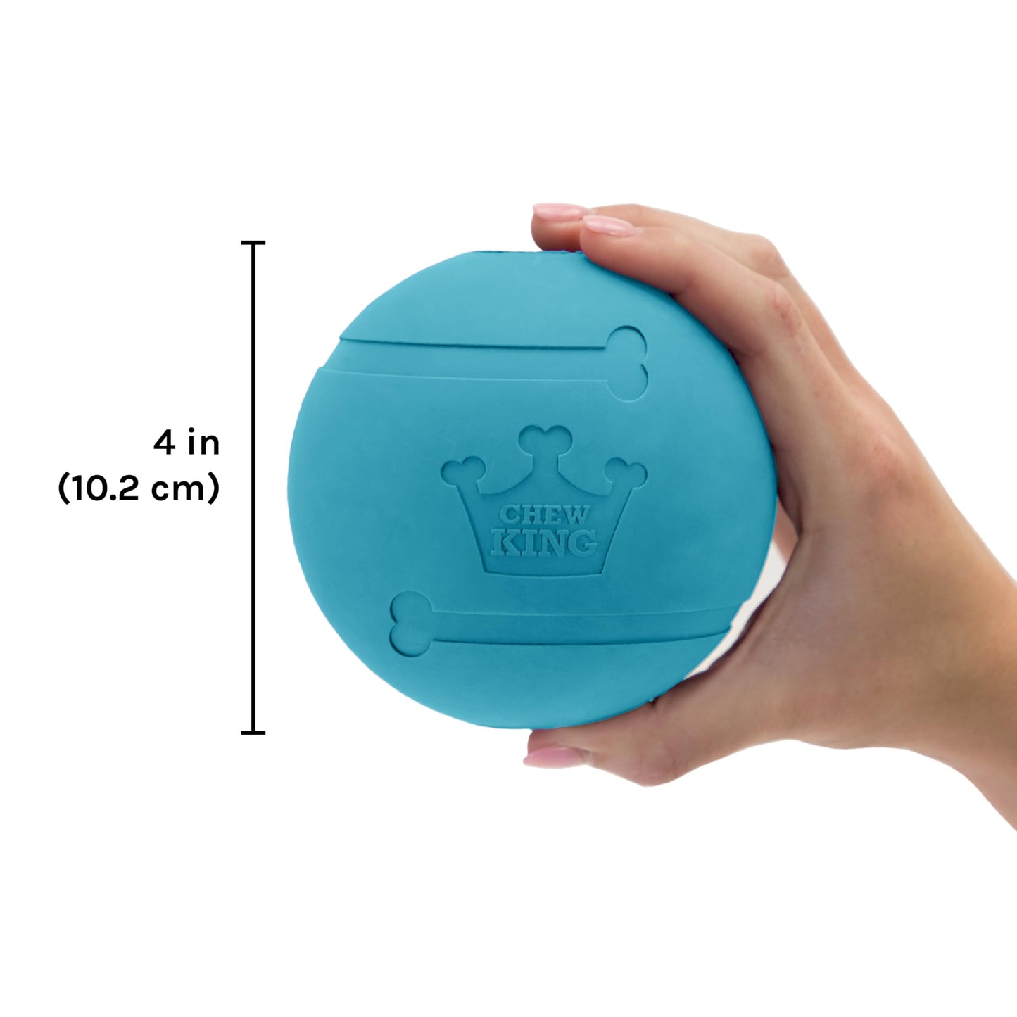 Chew King Flavored Rubber Ball Collection, 4 Inch Peanut Butter Flavor Rubber Balls 2-Pk