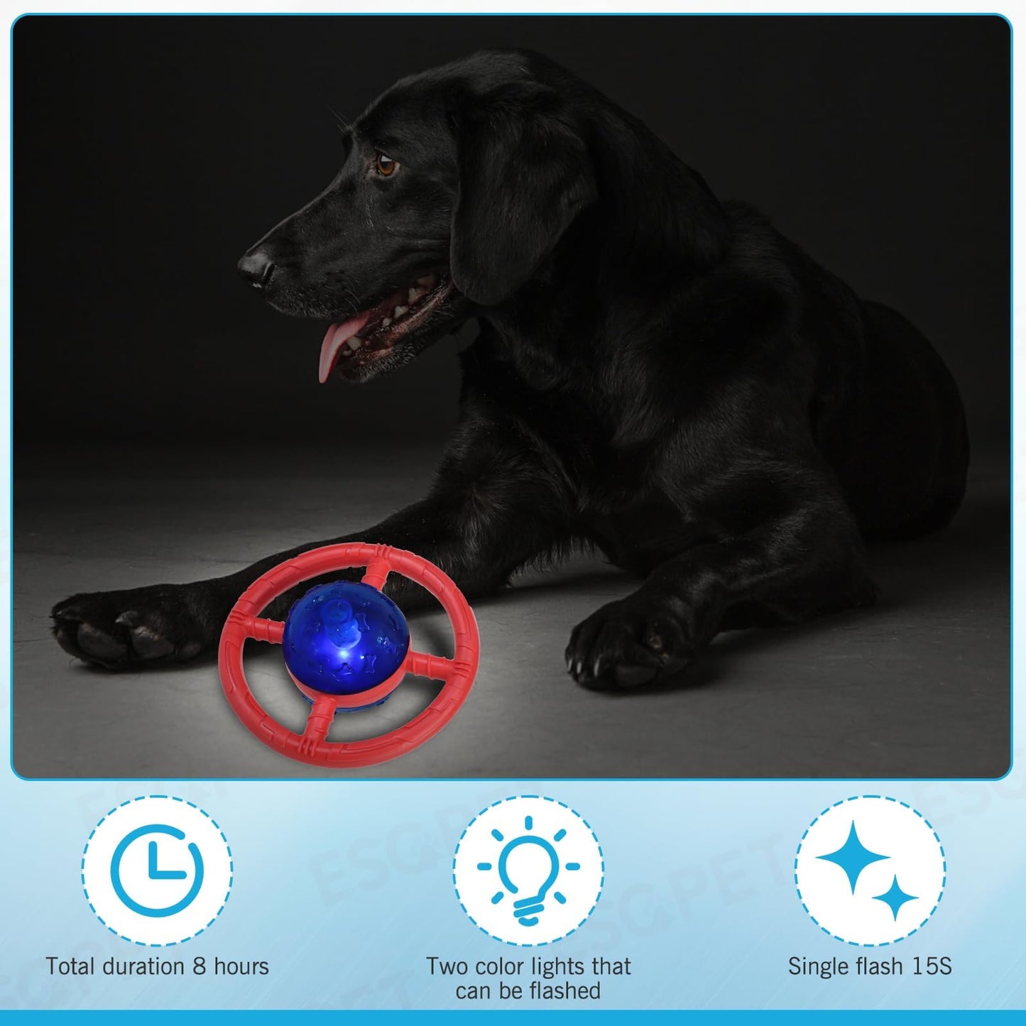 ESGPET Treat Dispensing Dog Toys, Slow Feeder for Health Eating, Interactive Dog Toys for Boredom, Durable Dog Food Puzzle for Small Medium Dog to Keep Them Busy