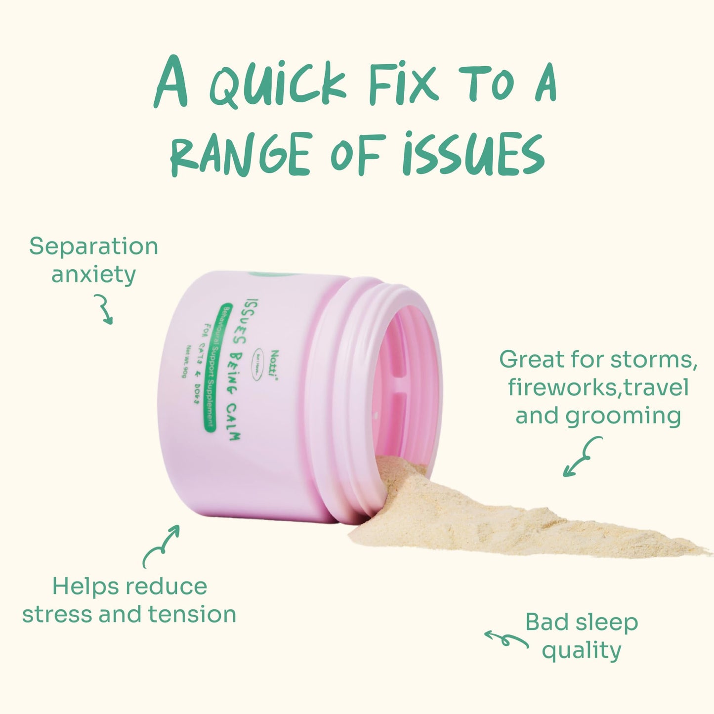 Calming Supplement for Dogs & Cats – Anxiety Relief with L-Theanine, L-Tryptophan, Ashwagandha, Valerian – Stress Relief - Sleep Aid, Separation Anxiety, Travel, Fireworks, Barking - Hyperactivity