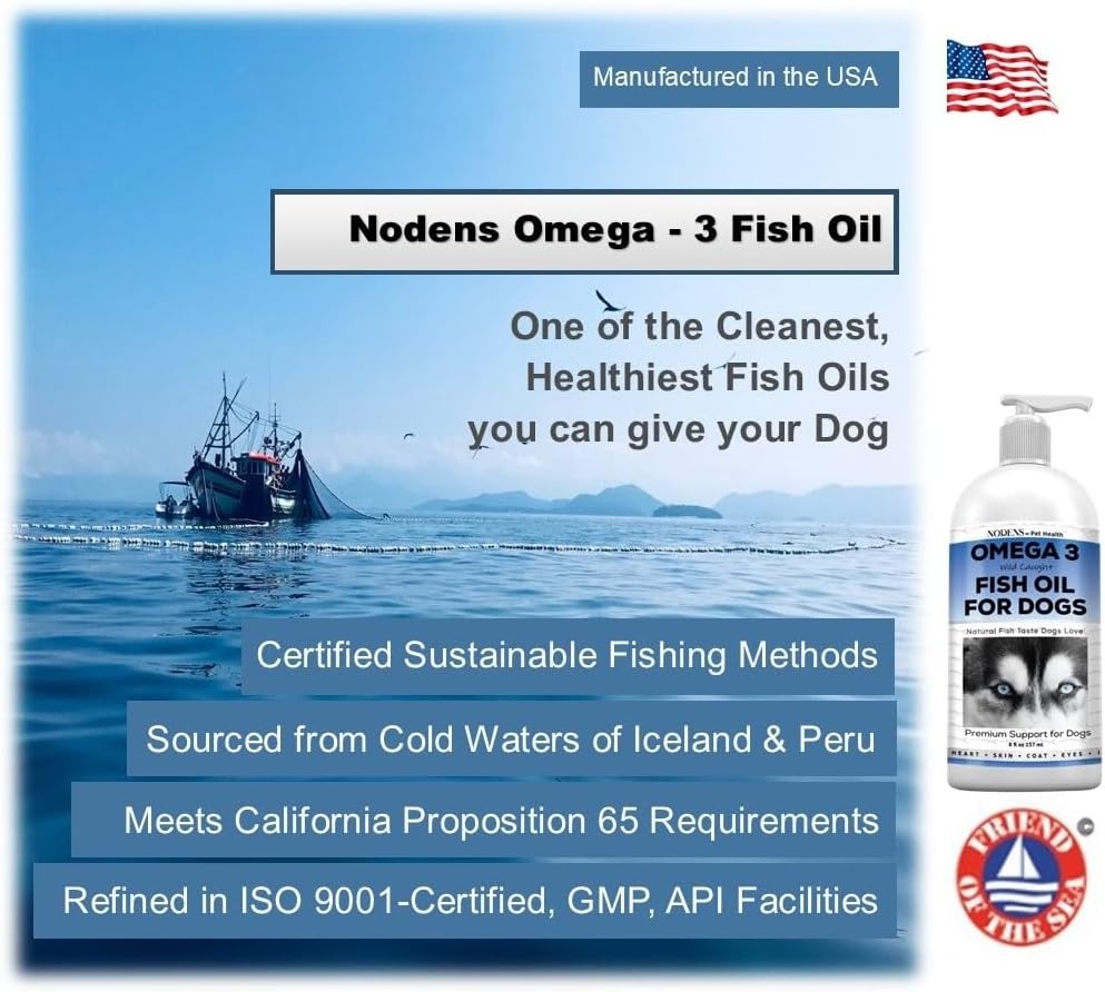 Nodens Small Dog Glucosamine and Omega-3 Fish Oil for Complete Nutritional Support for Hip and Joint Mobility