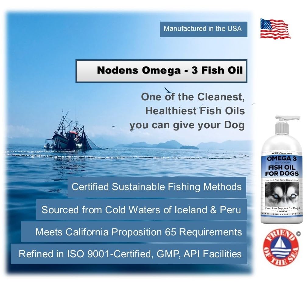 Nodens Small Dog Glucosamine and Omega-3 Fish Oil for Complete Nutritional Support for Hip and Joint Mobility