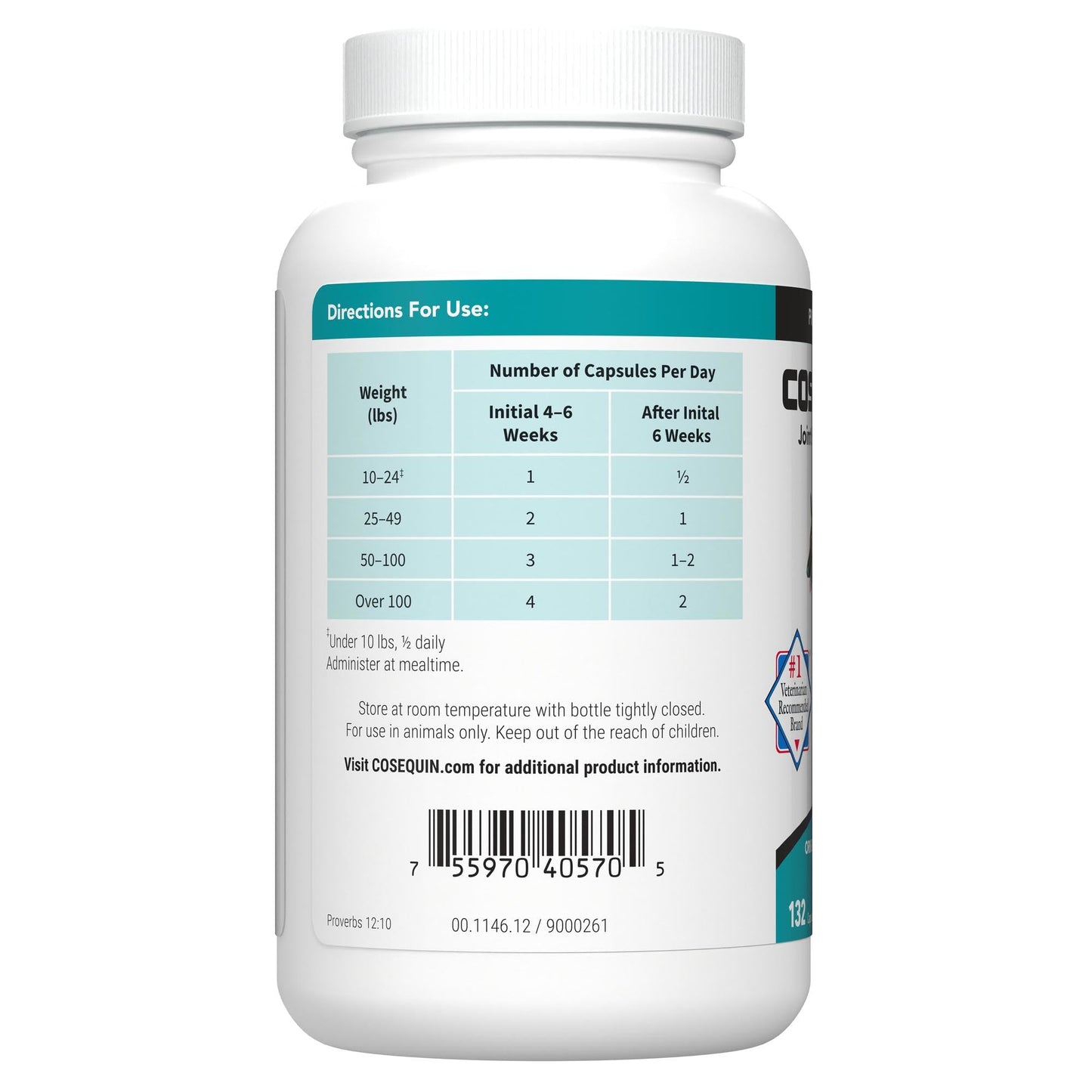 Nutramax Cosequin for Dogs Joint Health Supplement, Contains Glucosamine for Dogs, Plus Chondroitin, Supports Healthy Joints, Sprinkle Capsules, 132 Count