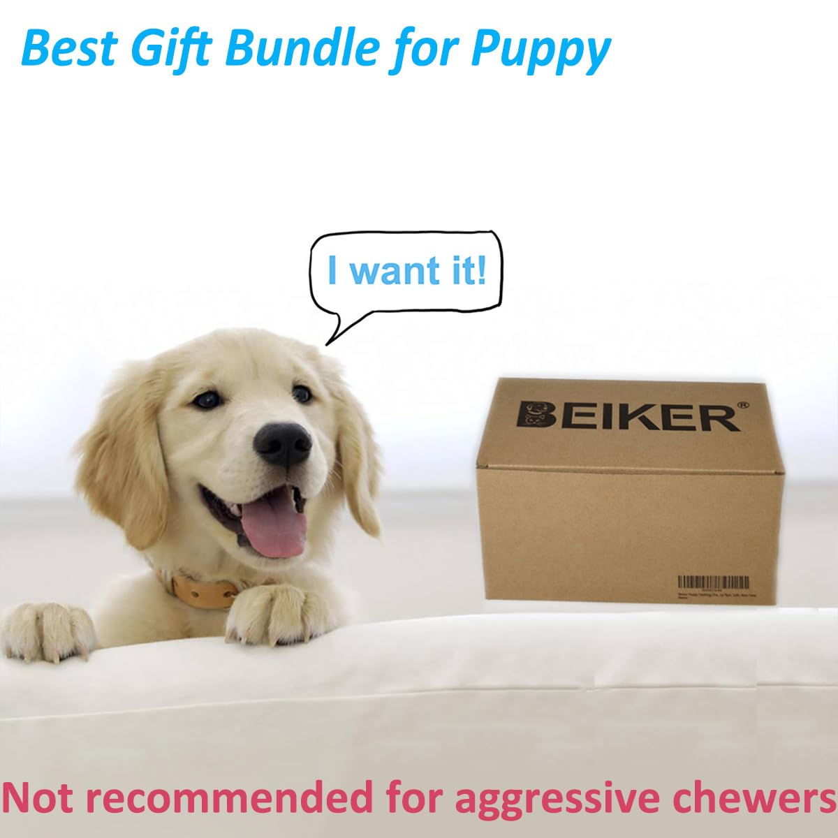 Beiker Dog Teething Chew Toys - 15 Pack Small Medium Breed Puppy Toy, Variety Dogs Rope Chew Toys Bundle for Boredom, Pet Interactive Squeaky Treat Dispensing Ball for Puppies