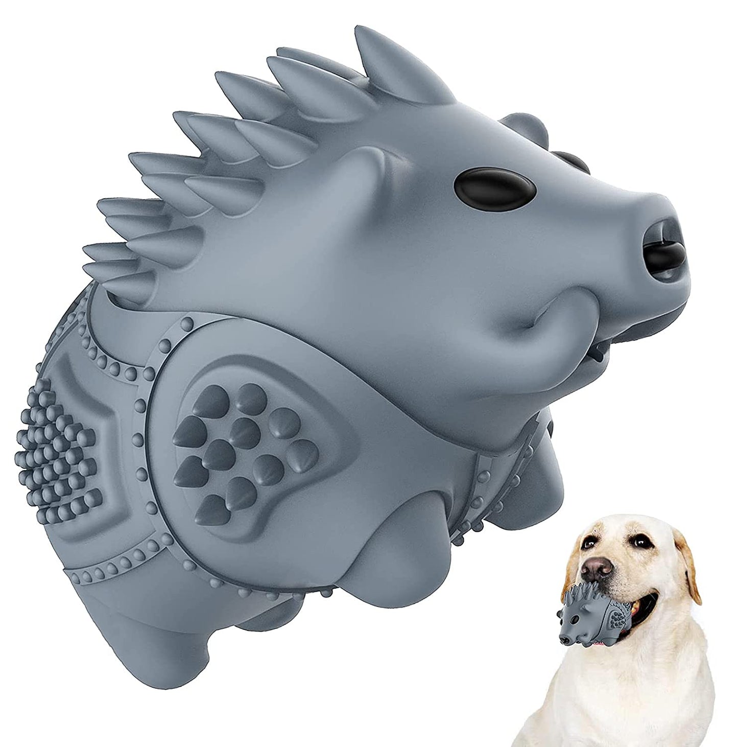 Homipooty Dog Chew Toys for Aggressive Chewers,Larg Dog Bones Toys,Dog Toys for Indestructible Squeaky Chewers,Clean Teeth Non Toxic Environmentally Friendly,100% Natural Rubber&Milk Flavor