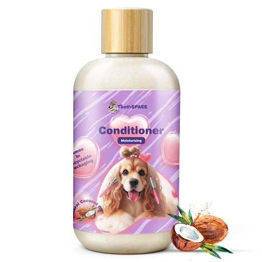 TeethSPACE Dog Conditioner Spray, Dry Skin Relief for Dog and Puppy, Dog Conditioner for Allergies and Itching, Deodorizing and Moisturizing Conditioner