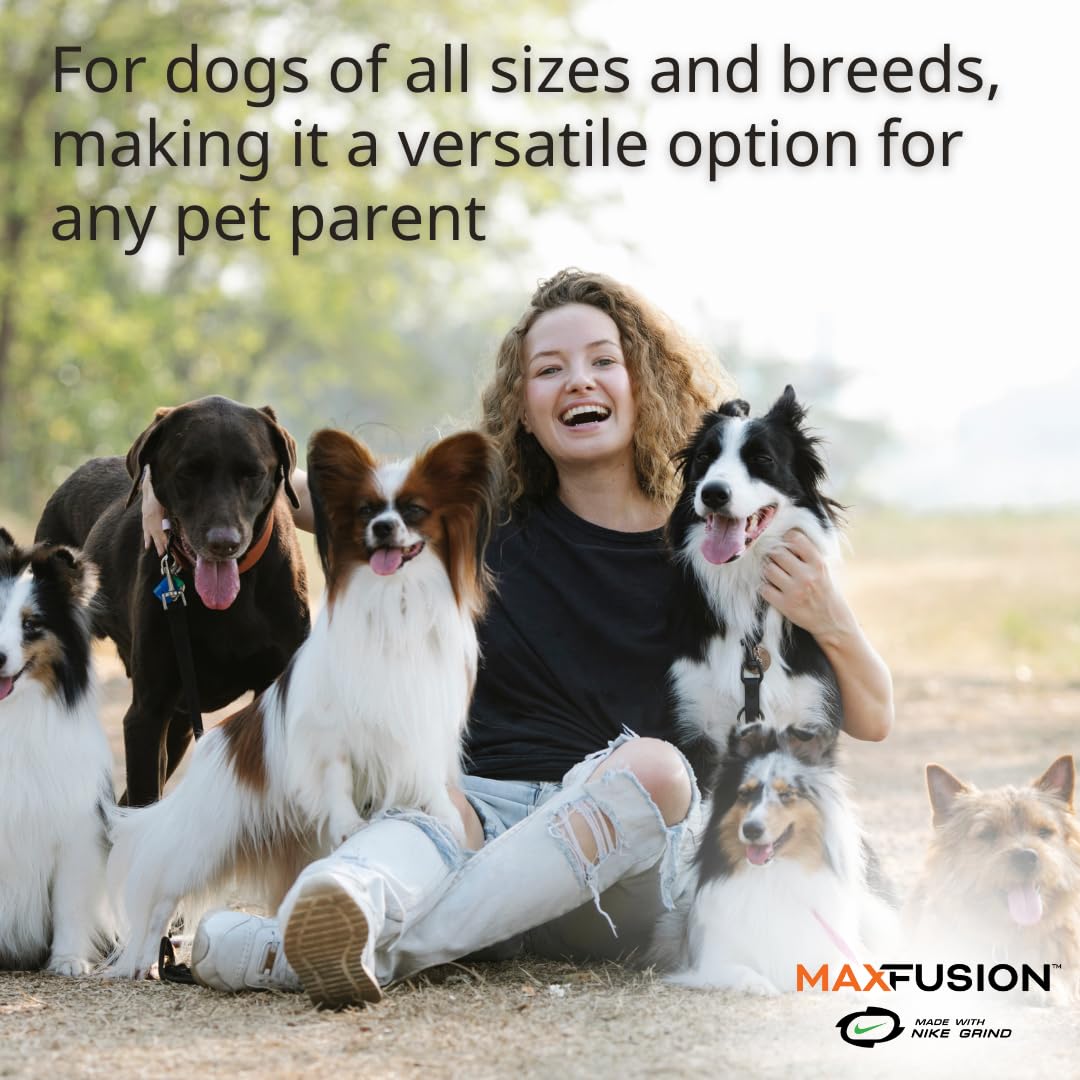 Arlee Home Fashions Max Fusion with Nike Grind, Tug of War Dog Toy for Chewers – XL Chew Toys for Large Dogs, Interactive Outdoor Puppy Toy for Teething, Play, Enrichment, Training & Dental Health