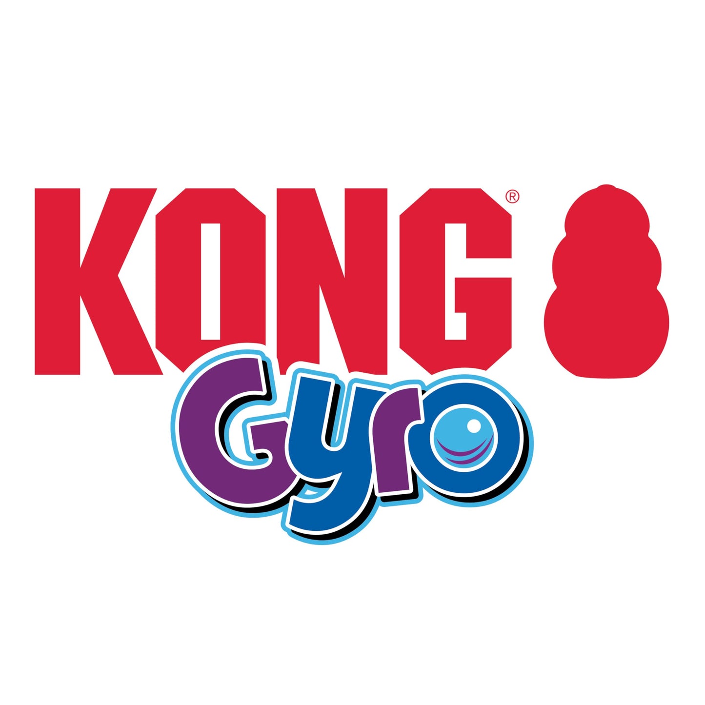 KONG Gyro - Interactive Dog Toy for Treat Dispensing - Dog Slow Feeder for Healthy Eating - for Small Dogs