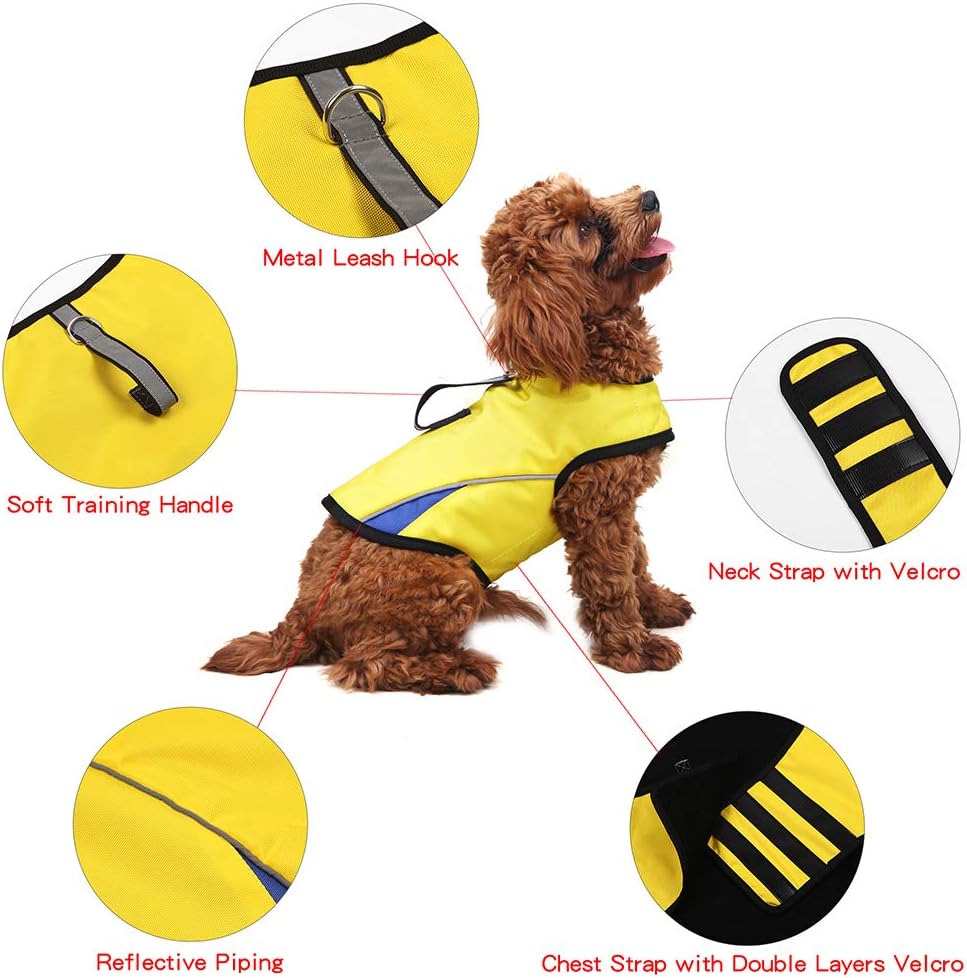 Dog Anxiety Jacket Keep Calming Vest Thunder Coat with D-Ring and Training Handle for Small Dogs