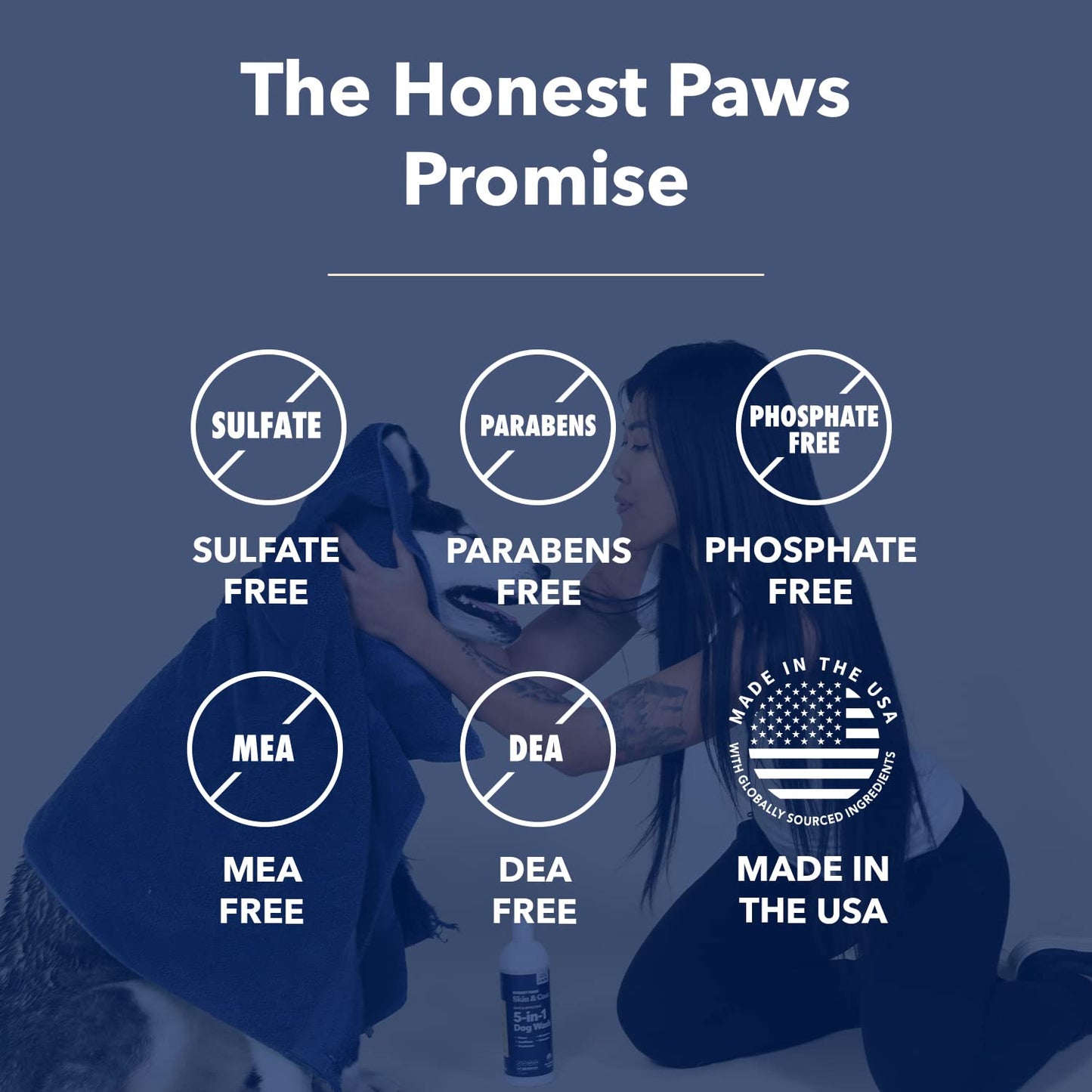 Honest Paws 5-in-1 Oatmeal Dog Shampoo and Conditioner + Mobility Supplement Discounted Bundle Happy Pet Suppliers