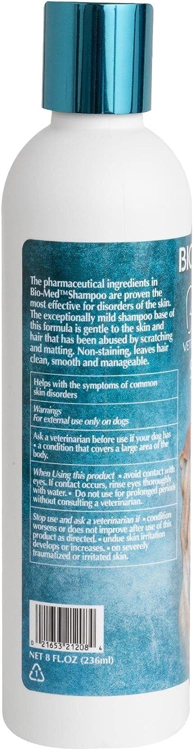 Bio-Groom Bio-Med Dog Shampoo - Dog Bathing Supplies, Puppy Shampoo for Sensitive Skin, Hot Spot Treatment, Itch Relief, Made in USA - 8 fl oz