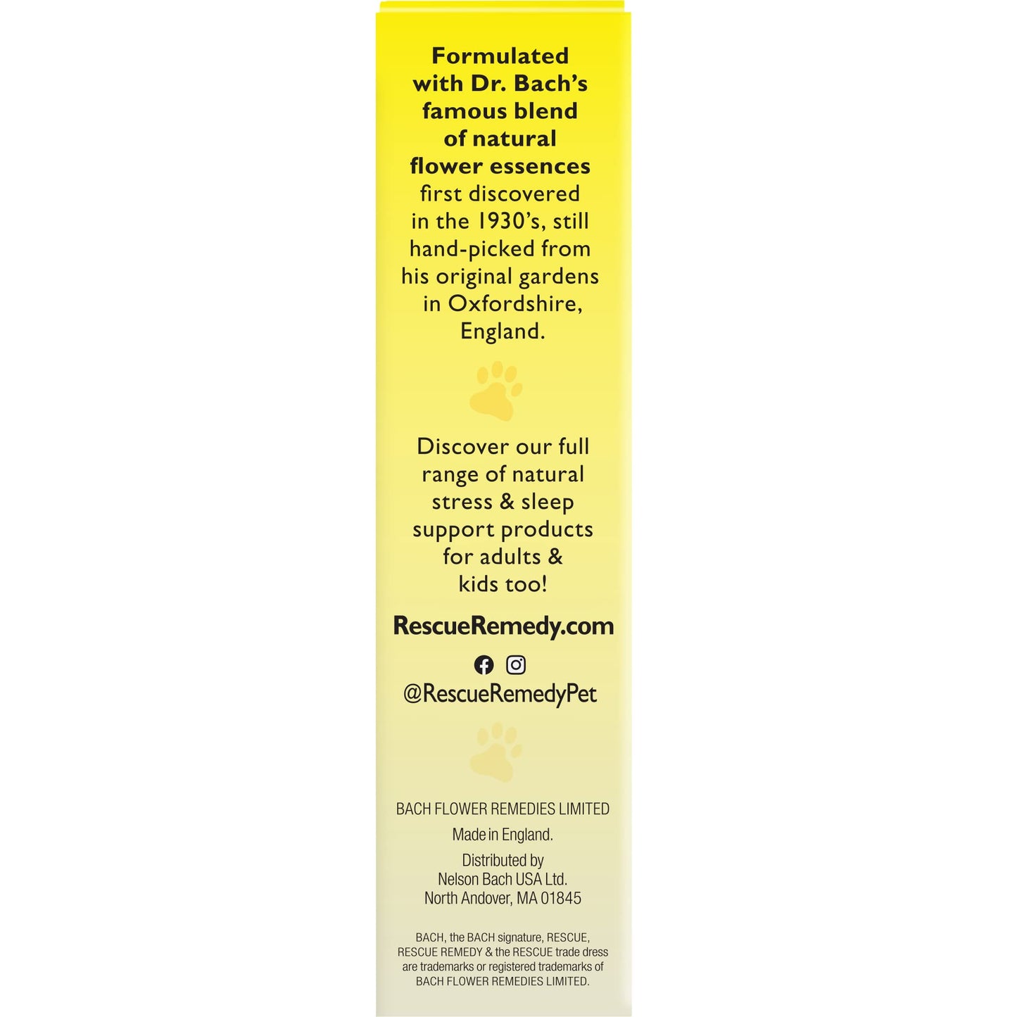 Bach RESCUE REMEDY PET for Dogs 20mL, Natural Calming Drops, Stress Relief for Dogs & Puppies, Caused by Separation, Thunder, Fireworks, Homeopathic Flower Remedy