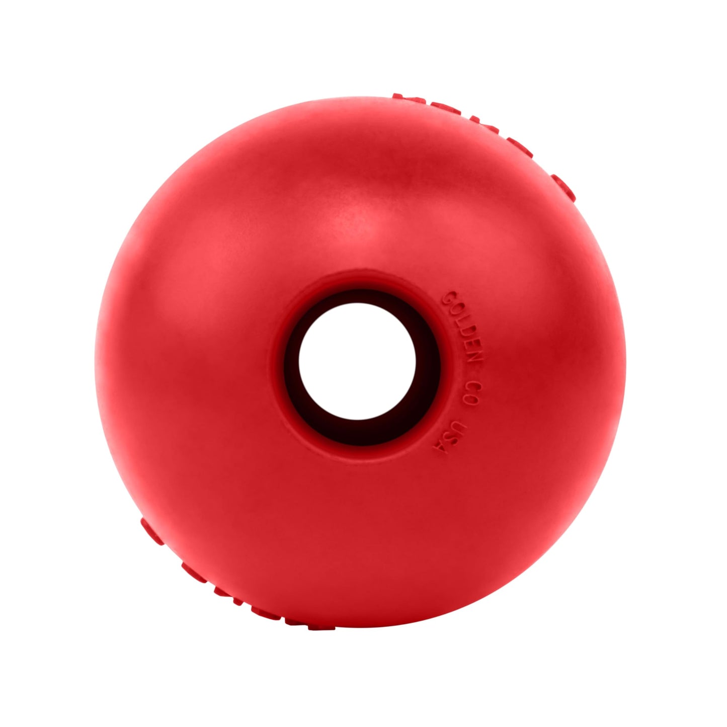 KONG Ball with Hole - Durable Dog Fetch Toy for Training, Interactive Playtime & More - Classic Natural Rubber Ball - Red - for Large/X-Large Dogs