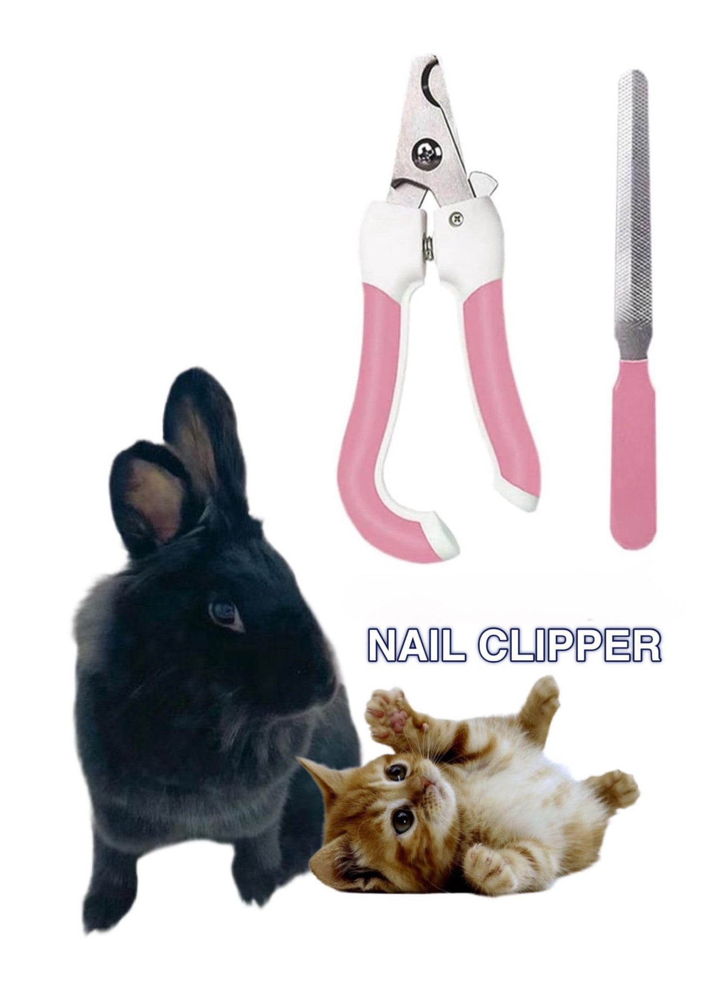 Generic 6-Piece Pink Grooming Brush dogs & Cat, Dog hair brush for Grooming small dogs, Puppy Brush for Small Dogs, Includes Bunny Nail Clippers with Case Pink, Easy to Transpor