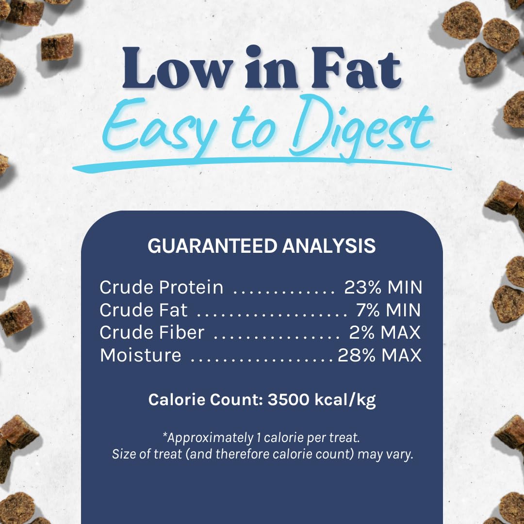 healthybud Mini Dog Training Treats - Beef Liver Soft Trainer Bites, 500+ Bits, 1 kCal per Bite, 6.5oz, Reishi, Lion’s Mane, Salmon Oil, Puppy Chews (3 Pack Beef)