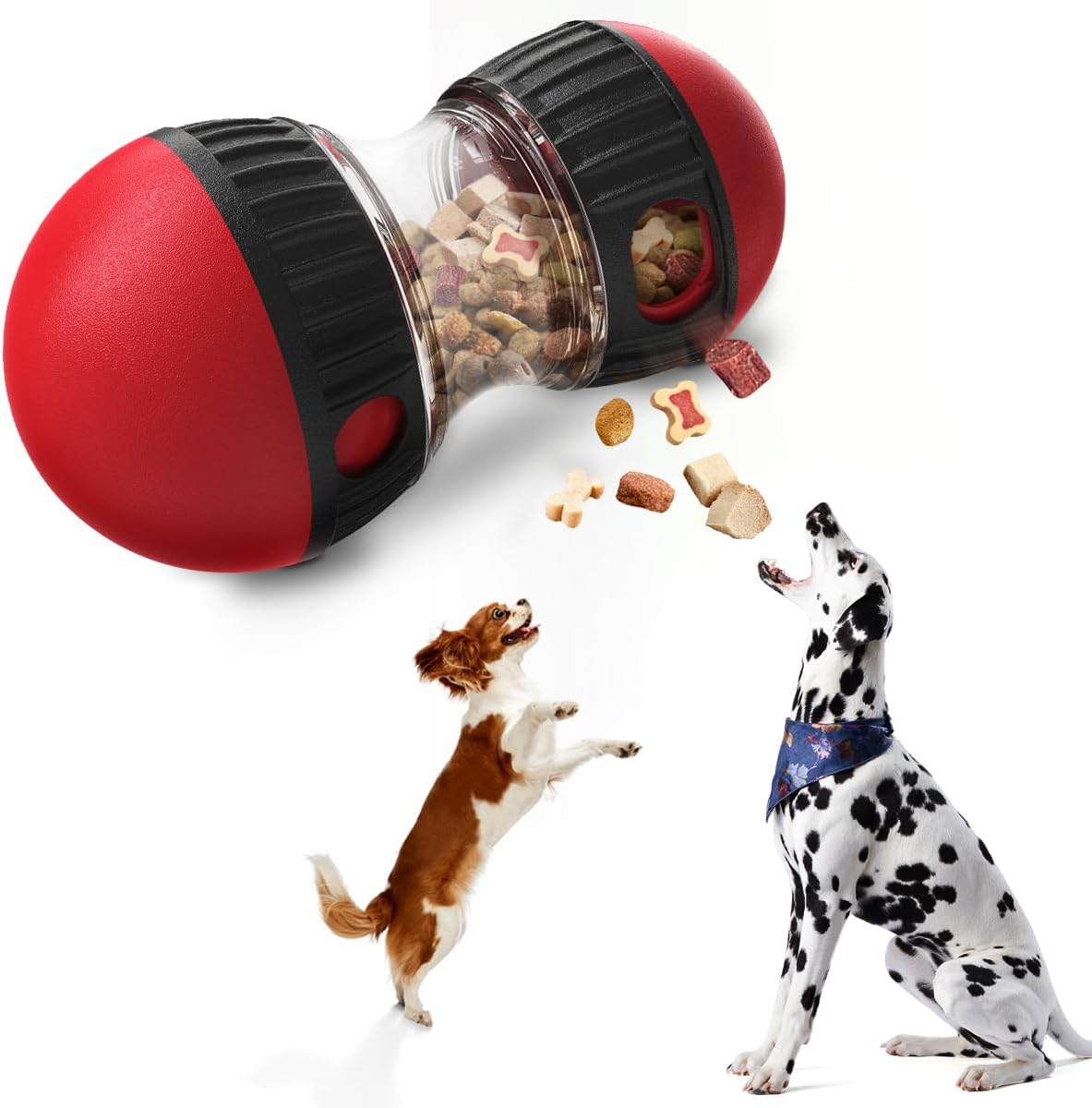 Hurray Treat Dispensing Dog Toys & Adjustable Slow Feeder Ball - Dog Puzzle Toy – Ideal Toys to Keep Them Busy - Treat Ball for Dogs