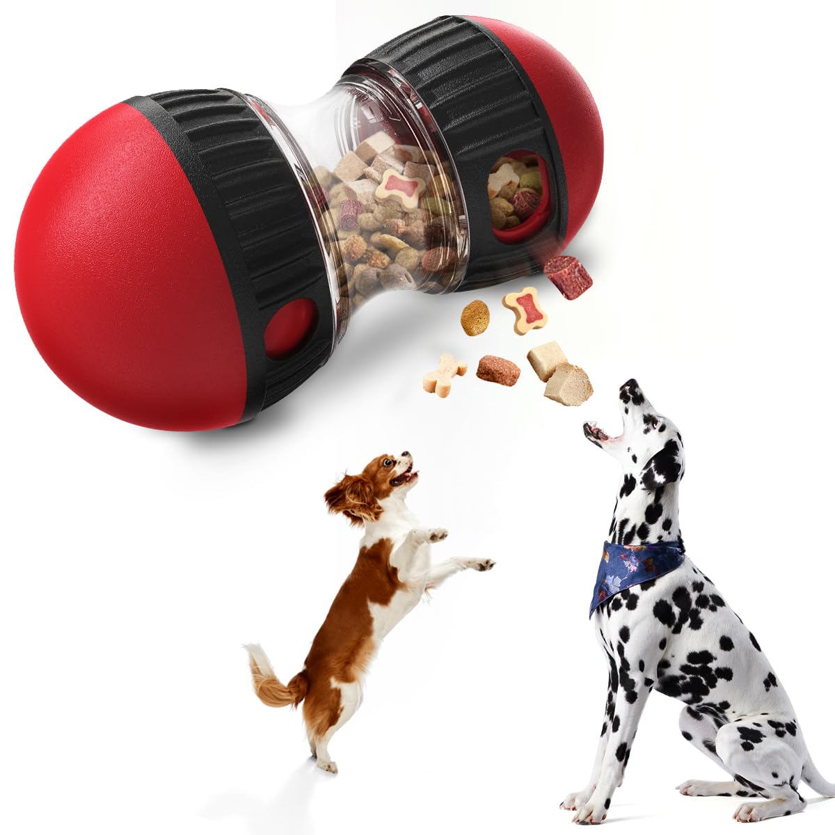 Hurray Treat Dispensing Dog Toys & Adjustable Slow Feeder Ball - Dog Puzzle Toy – Ideal Toys to Keep Them Busy - Treat Ball for Dogs