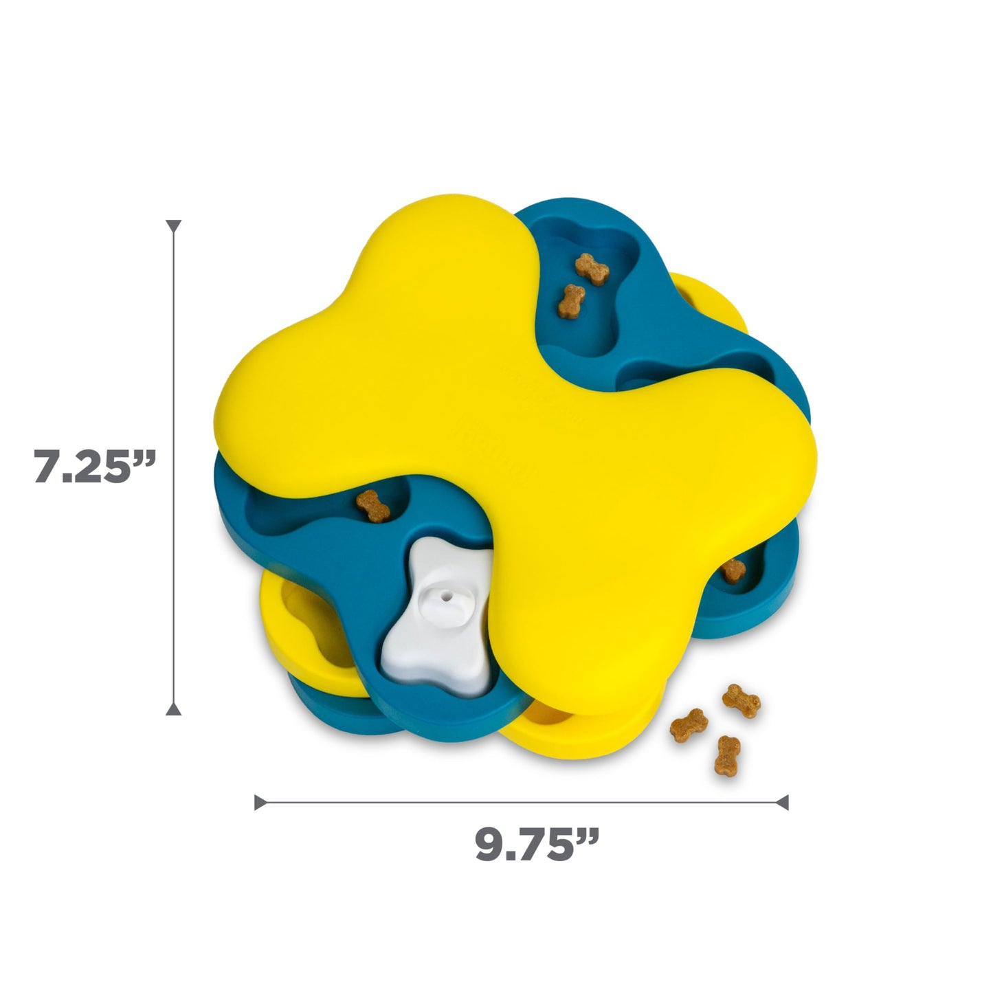 Outward Hound by Nina Ottosson Dog Tornado Treat Puzzle Dog Toy, Level 2 Intermediate, Blue