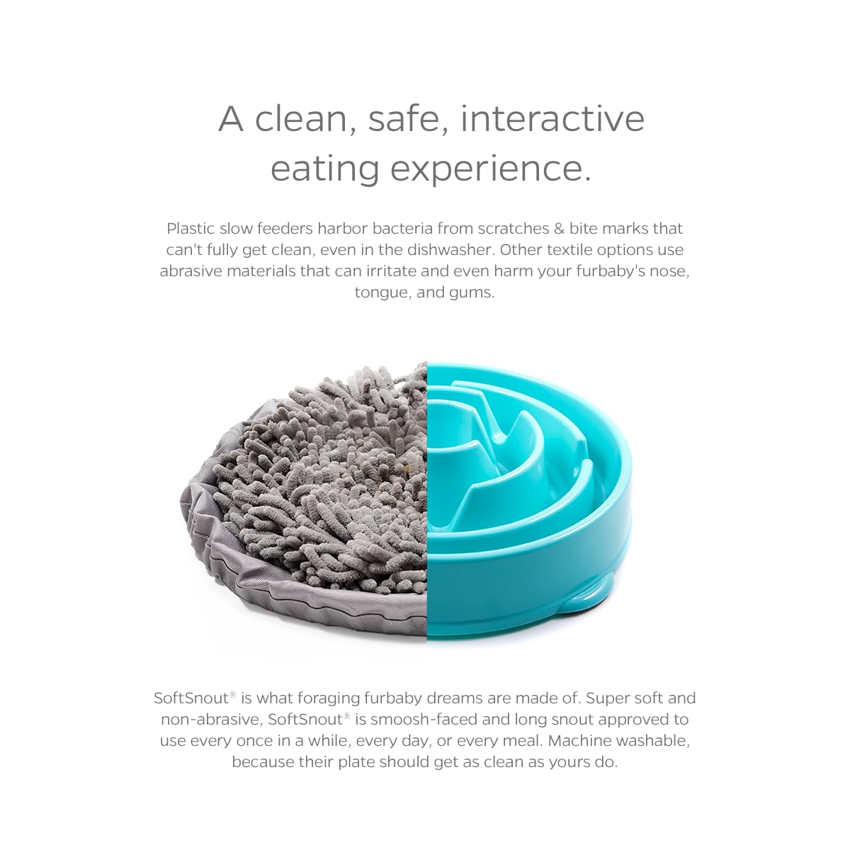 Pet Parents Forager Bowls, Slow Feeder Dog Bowls with SoftSnout & Non-Slip Backing Technology, Dog Feeder Mat & Snuffle Mat for Large Dogs and Small Dogs (Forest Modern Grey)