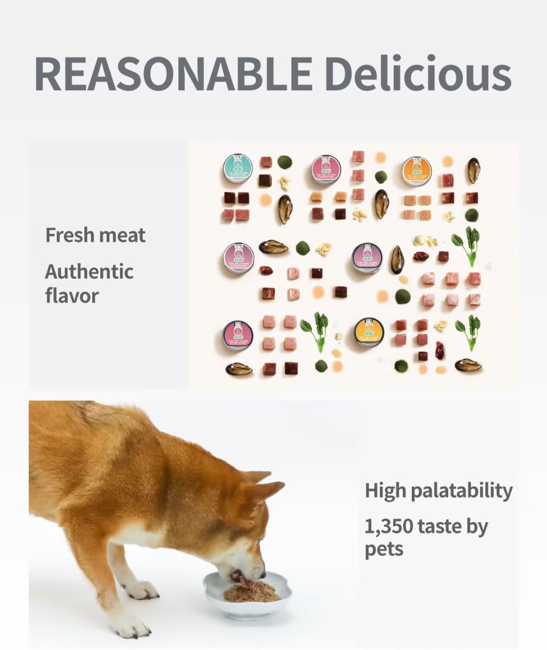 PET-EVER PureFeast Rabbit Recipe Wet Dog Food, Grain Free - BPA Free - Natural Raw Dog Pate Food (Pack of 6) 3.5 Ounce Cans