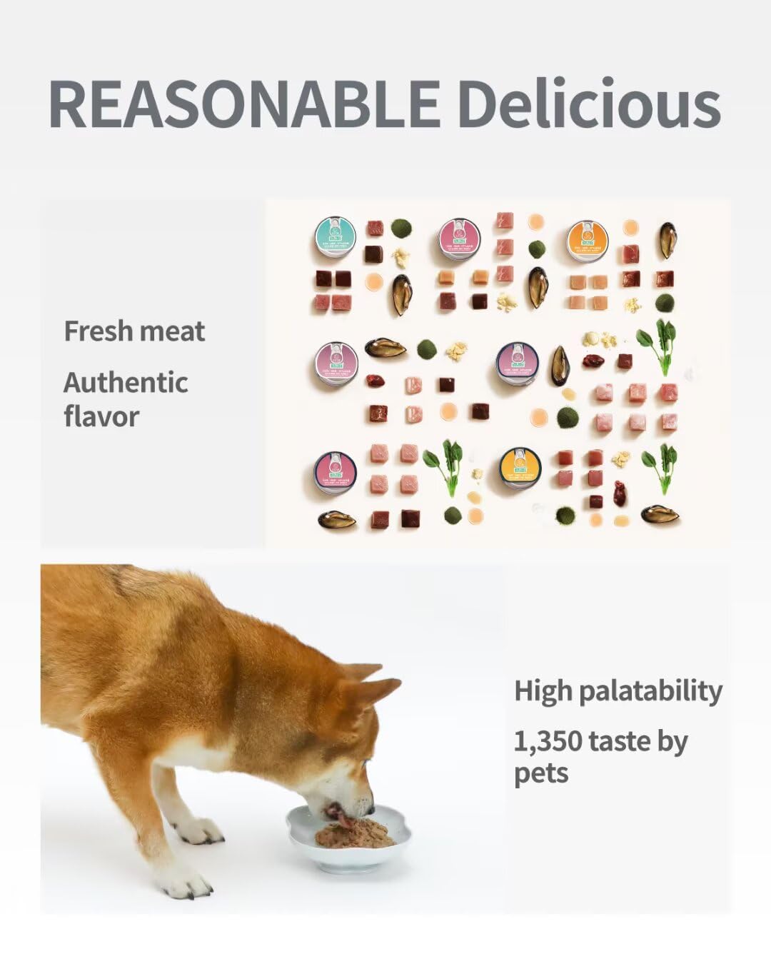 PET-EVER PureFeast Rabbit Recipe Wet Dog Food, Grain Free - BPA Free - Natural Raw Dog Pate Food (Pack of 6) 3.5 Ounce Cans