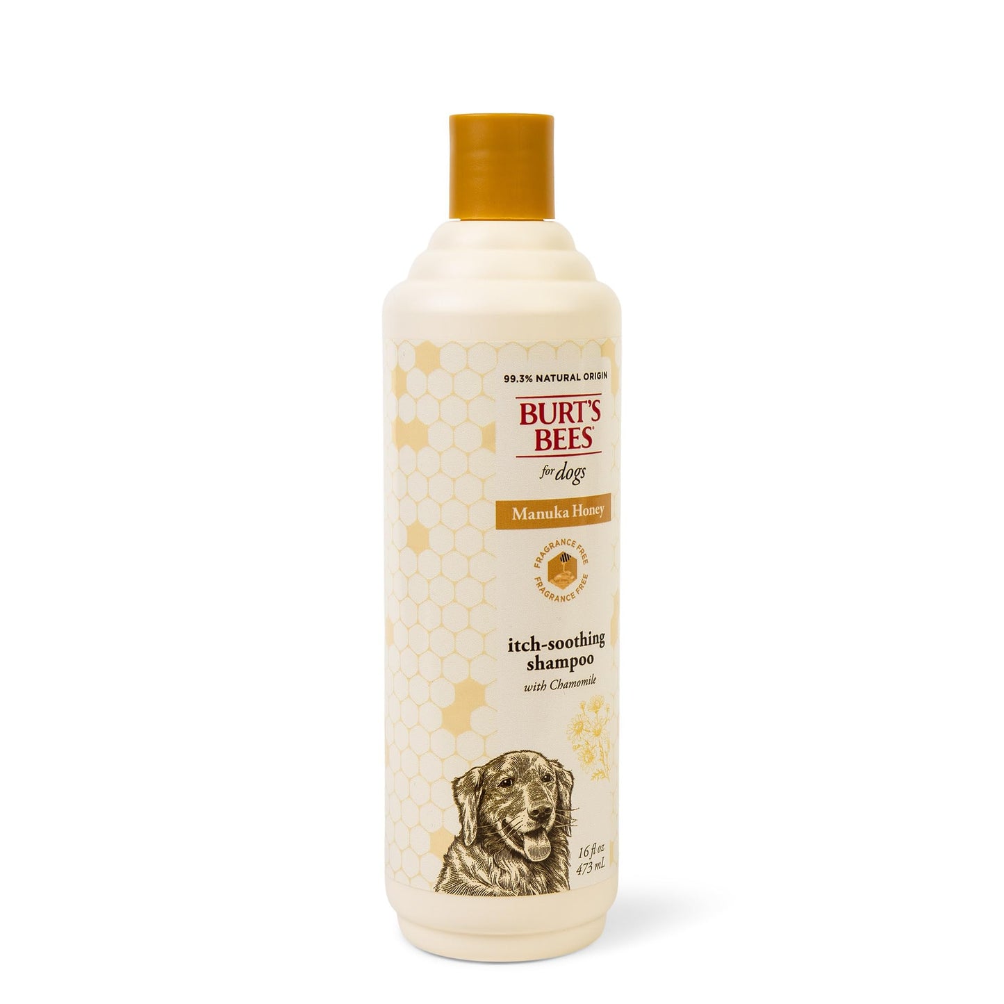 Burt’s Bees for Pets Itch Shampoo with Manuka Honey and Chamomile for Dogs, Itch Relief for Dogs - Naturally Derived Ingredients, 16 Fl Oz