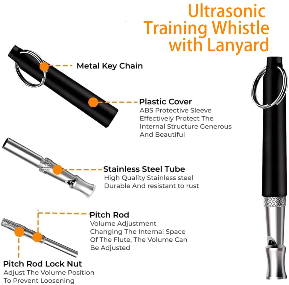 Training Kit - 1 Target Stick, 1 Training Clicker, 1 Whistle - Dog Training Equipment Tools, Cat Toilet Trainer Kit, Agility Training Lure Course For Dogs, Kitten Puppy Behavior Aids Trick (A Type)