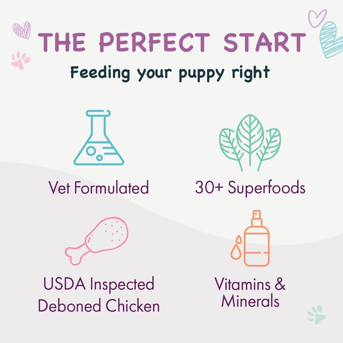 Health Extension Little Bites Chicken & Brown Rice Puppy Food – 3.5 lb Bag – Fresh Chicken First Ingredient with 30+ Superfoods – Natural, Complete & Balanced Nutrition for Small Breed Puppies