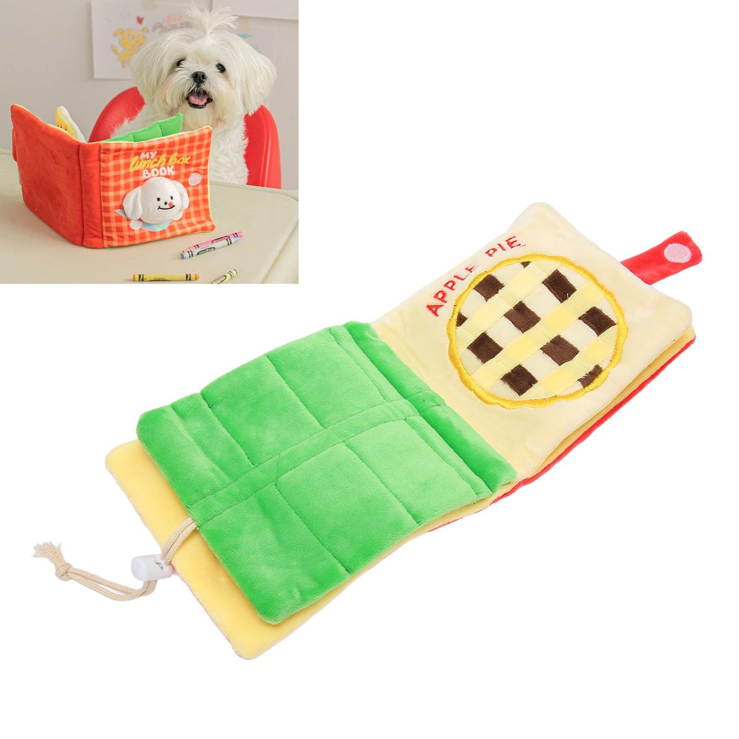 Dog Sniffing Book Sniff Mat Slow Feeding Brain Stimulating Interactive Cute Dog Digging Toys Puppy Puzzle Toys for Pet Supplies