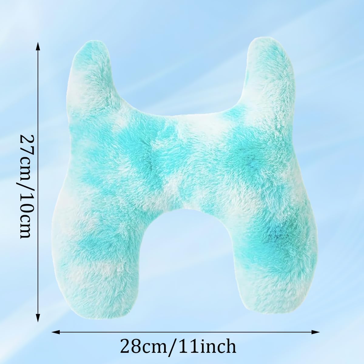 Dog Pillows for Small Dogs,Soft Faux Fur Dog Pillows for Neck,Dog Pillows with Sizes for Small Dogs and Small Cats forAnxiety Relief, Small Dog Calming Toy(Blue)