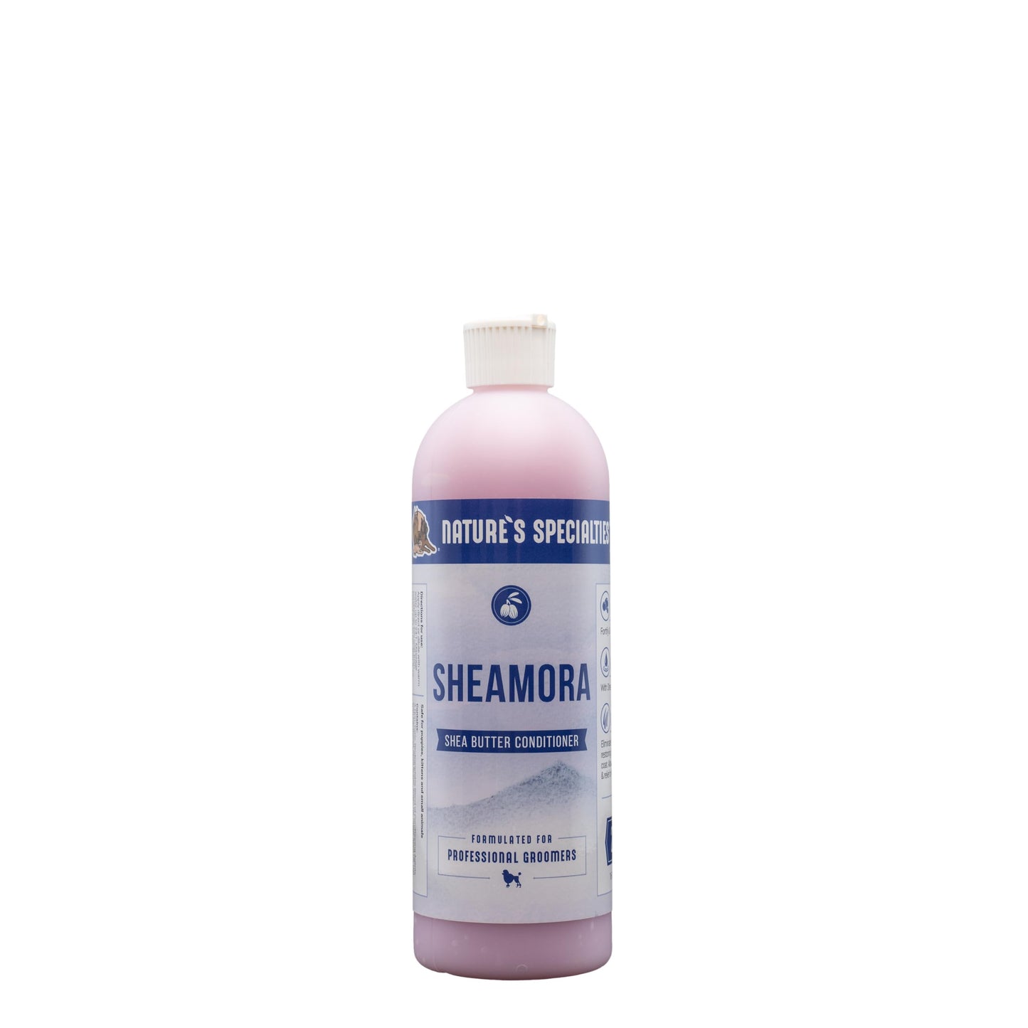 Nature's Specialties Sheamora Shea Butter & Argan Oil Conditioner for Dogs Cats, Secure Biodegradeable, 16oz