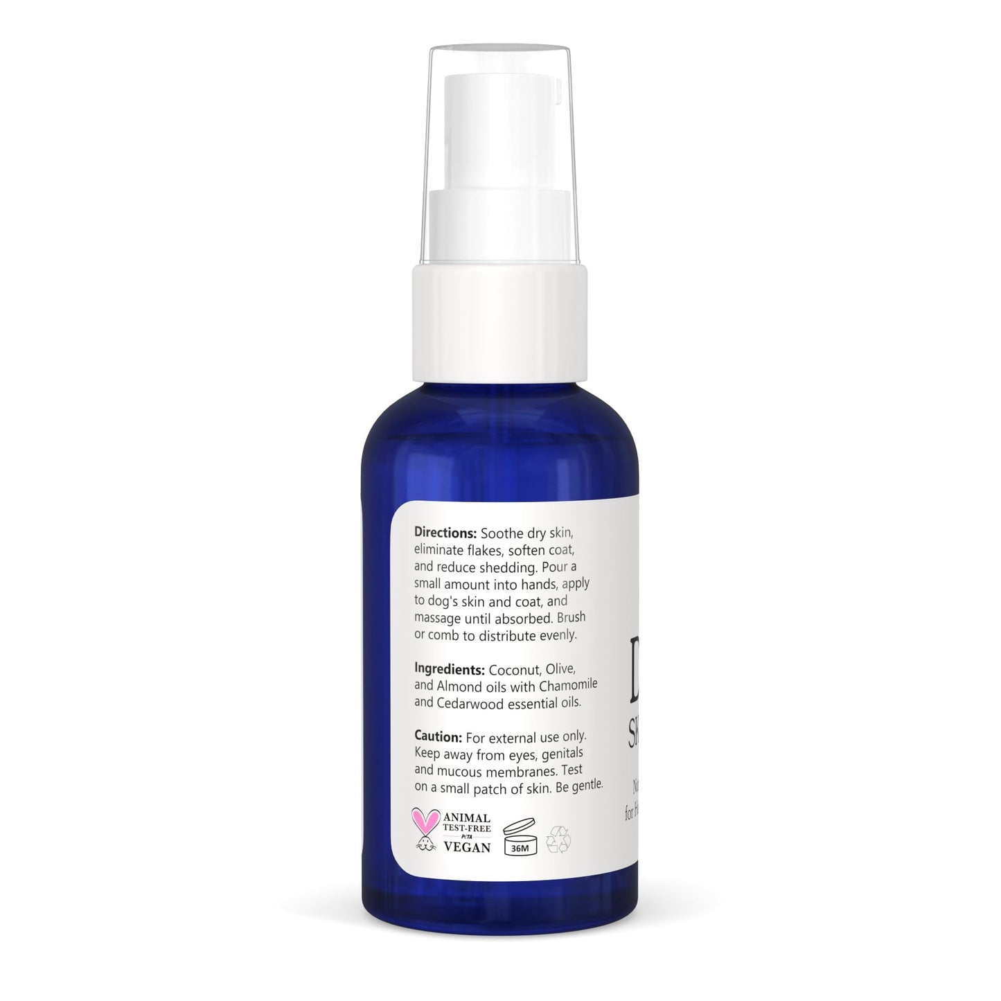 Natural Skin & Coat Oil for Dogs | Skin Soother with Coconut, Almond and Olive Oils | Soothe Dry Skin, Allergies and Skin Irritation | Add Softness and Shine to a Dull Coat | Made in The USA
