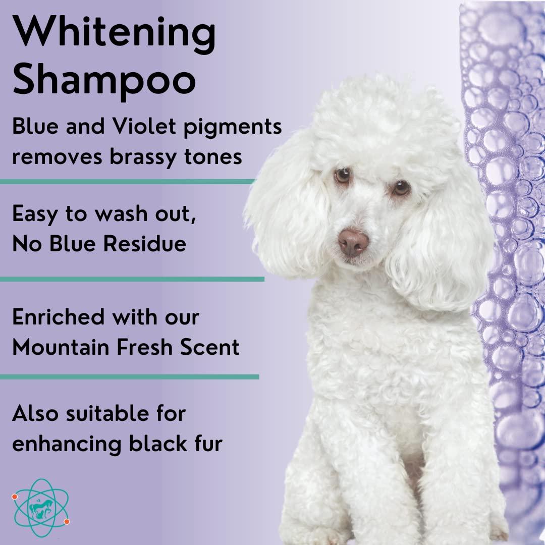 PET CARE Sciences 1 Gallon Dog Whitening Shampoo - Dog Shampoo for White Dogs - Puppy Shampoo for White Coats - Hair and Fur Whitener for Dogs - Made in The USA