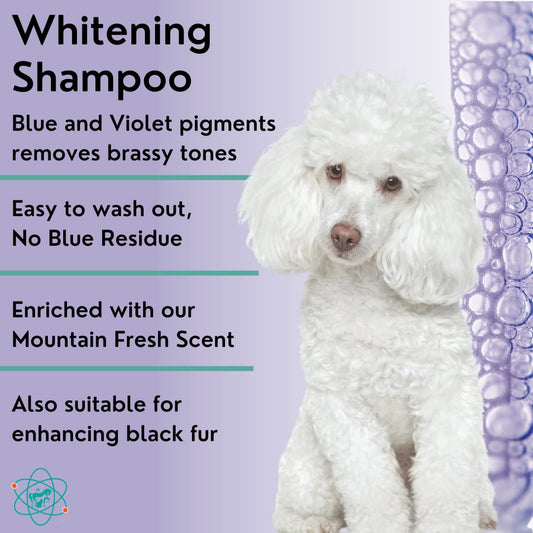 PET CARE Sciences 1 Gallon Dog Whitening Shampoo - Dog Shampoo for White Dogs - Puppy Shampoo for White Coats - Hair and Fur Whitener for Dogs - Made in The USA