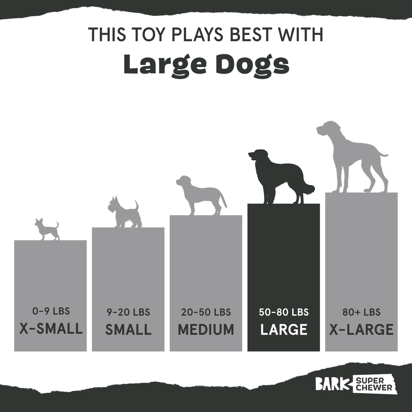 Barkbox Hambone Super Chewer Tough Dog Chew Toy for Aggressive Chewers, Plush Cover with Rubber Core - 2 Toys in 1 – Two Layer Treat Dispensing Dog Toy for Large Dogs