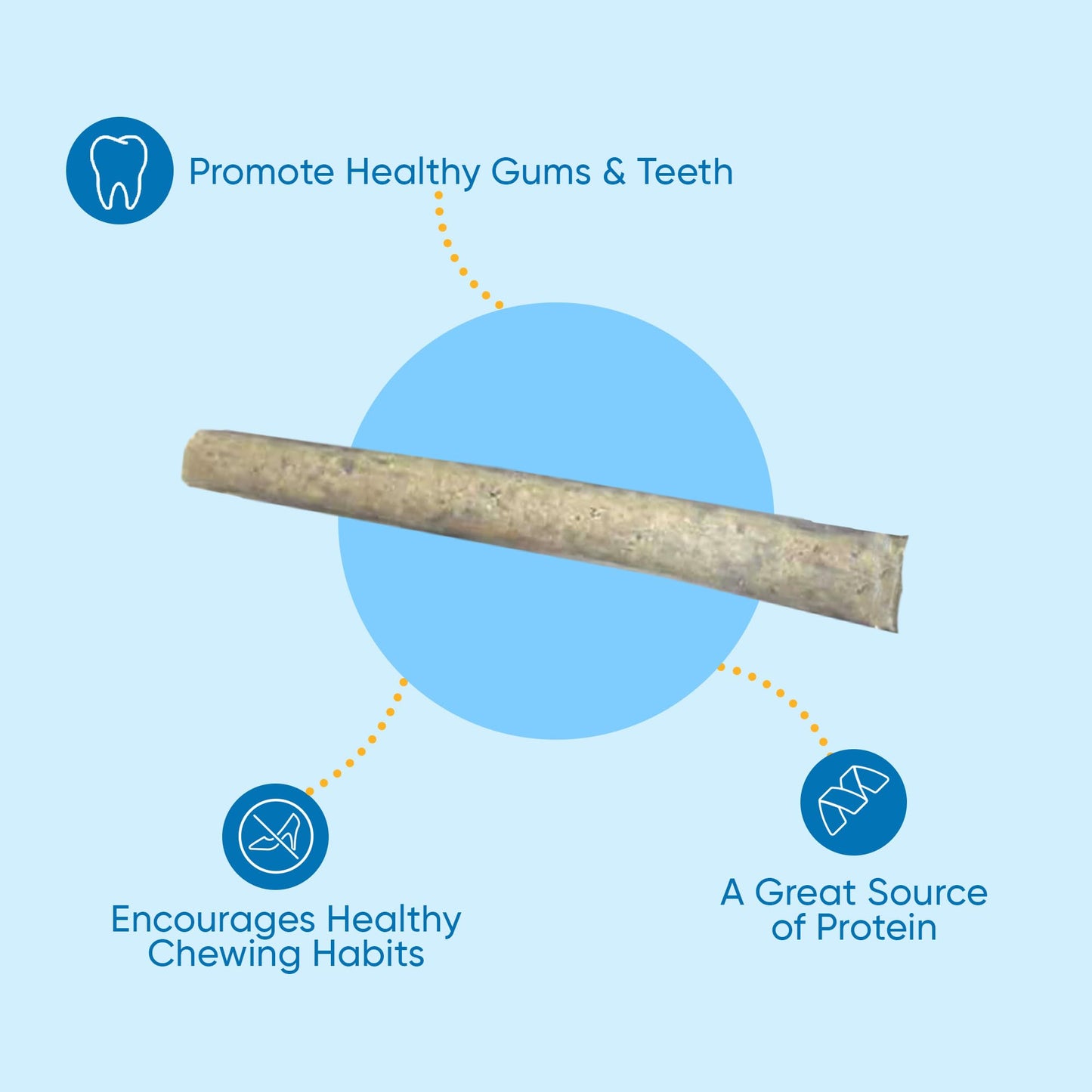 Fish Sticks Rolls for Dogs - 6 Inches (30 Count) Healthy Fish Dog Treats, Premium Chews for Dogs, Rich in Omega-3 Fatty Acids | Protein Chew with Health Benefits