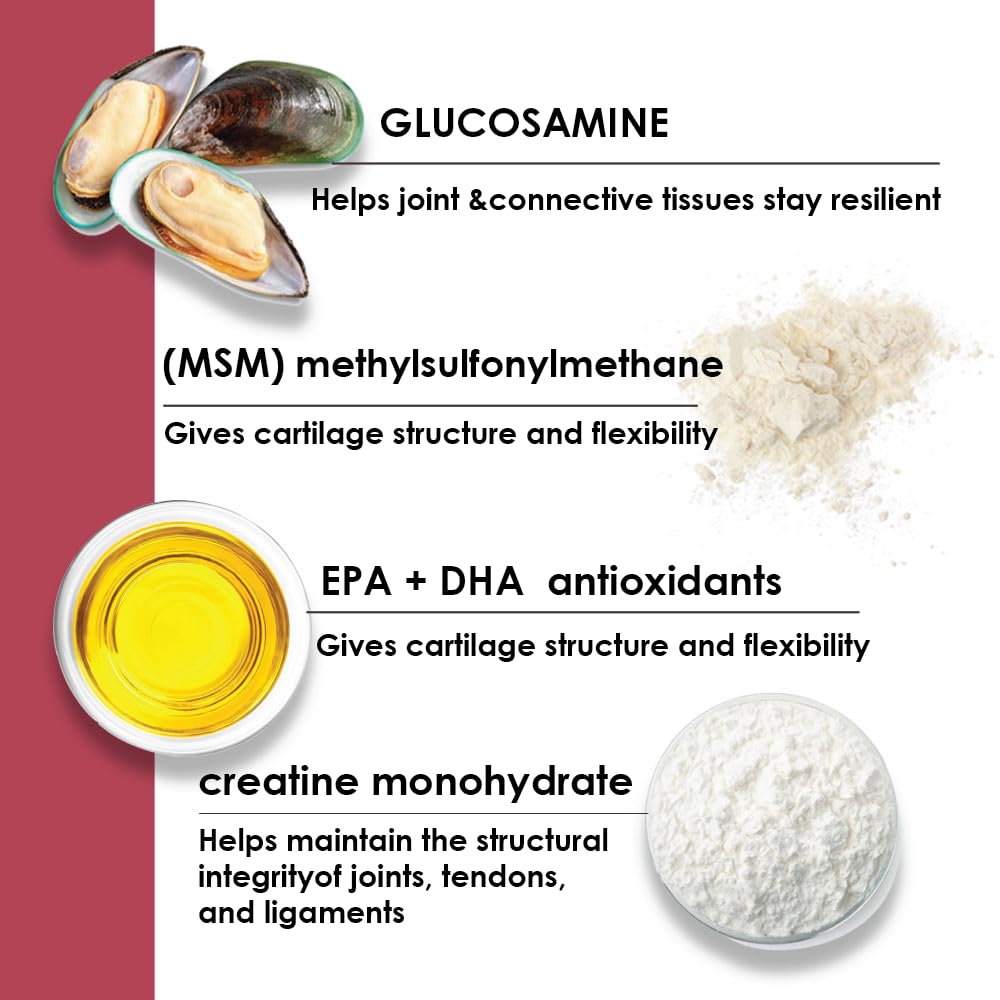 Joint Treats MINIS for Smaller Dogs - Vitamins, Minerals, Antioxidants, Omega-3 Fatty Acids EPA, DHA - Maximum Joint Health Supplement for Dogs - 120 Soft Chews