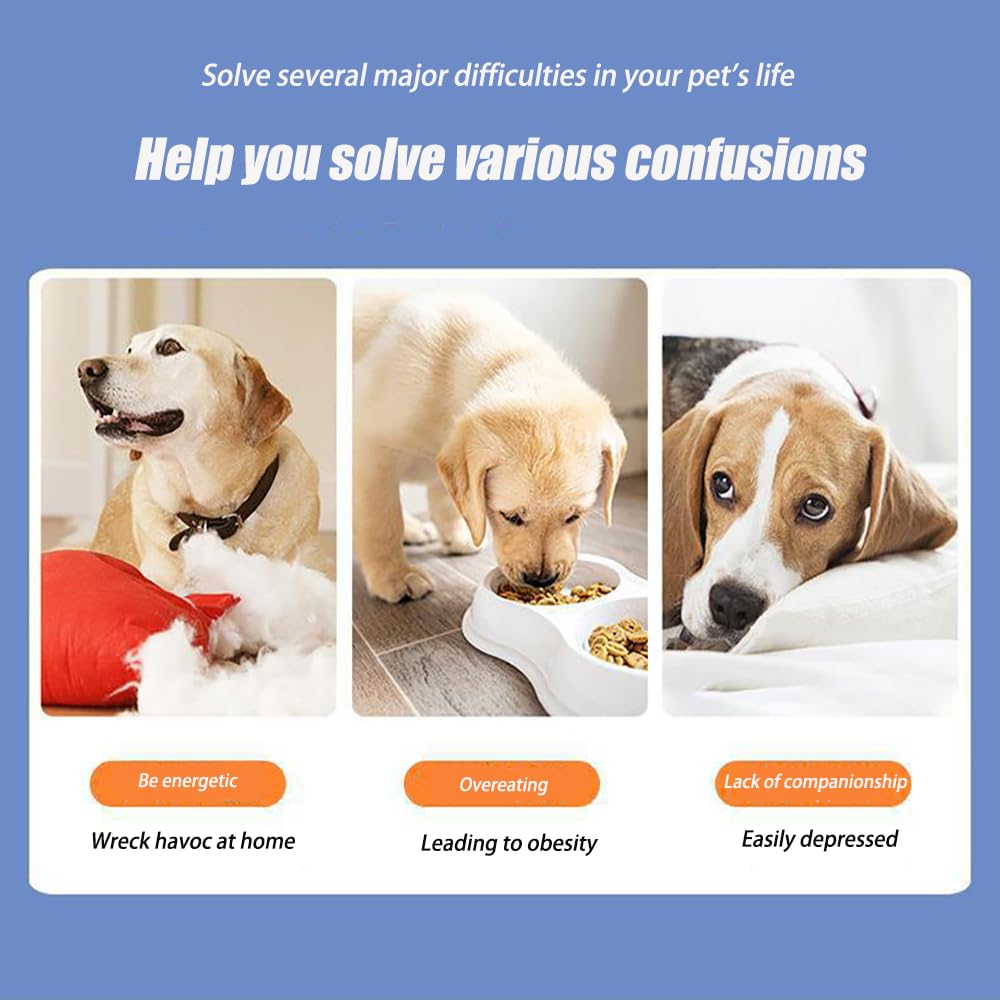 Pet Snuffle Mat for Dogs，Simulating Grassland ，Encourages Natural Foraging Skills for Pet，Dog Treat Dispenser Indoor Outdoor Stress Relief (Blue)