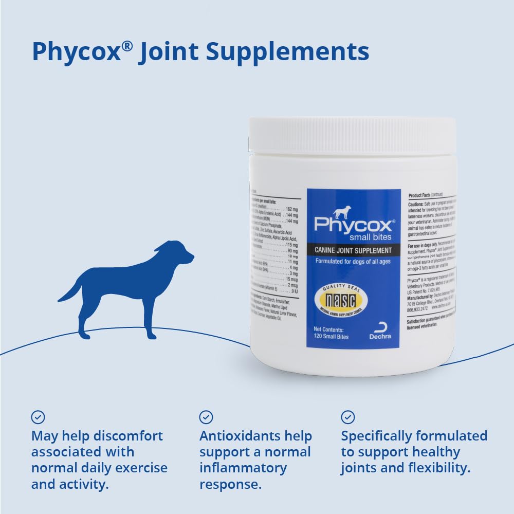 Joint Supplement Small Bites for Dogs, 120 Ct