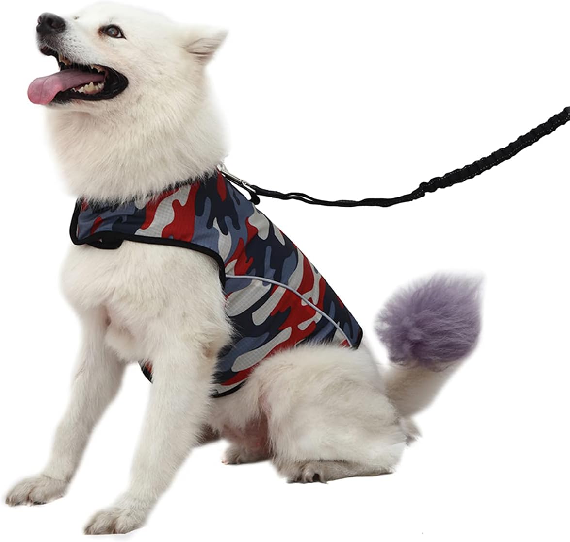 Dog Anxiety Jacket- Keep Calmig Vest Reflective Thunder Coat with D-Ring and Training Handle for Small Medium Large Dogs,Camouflage