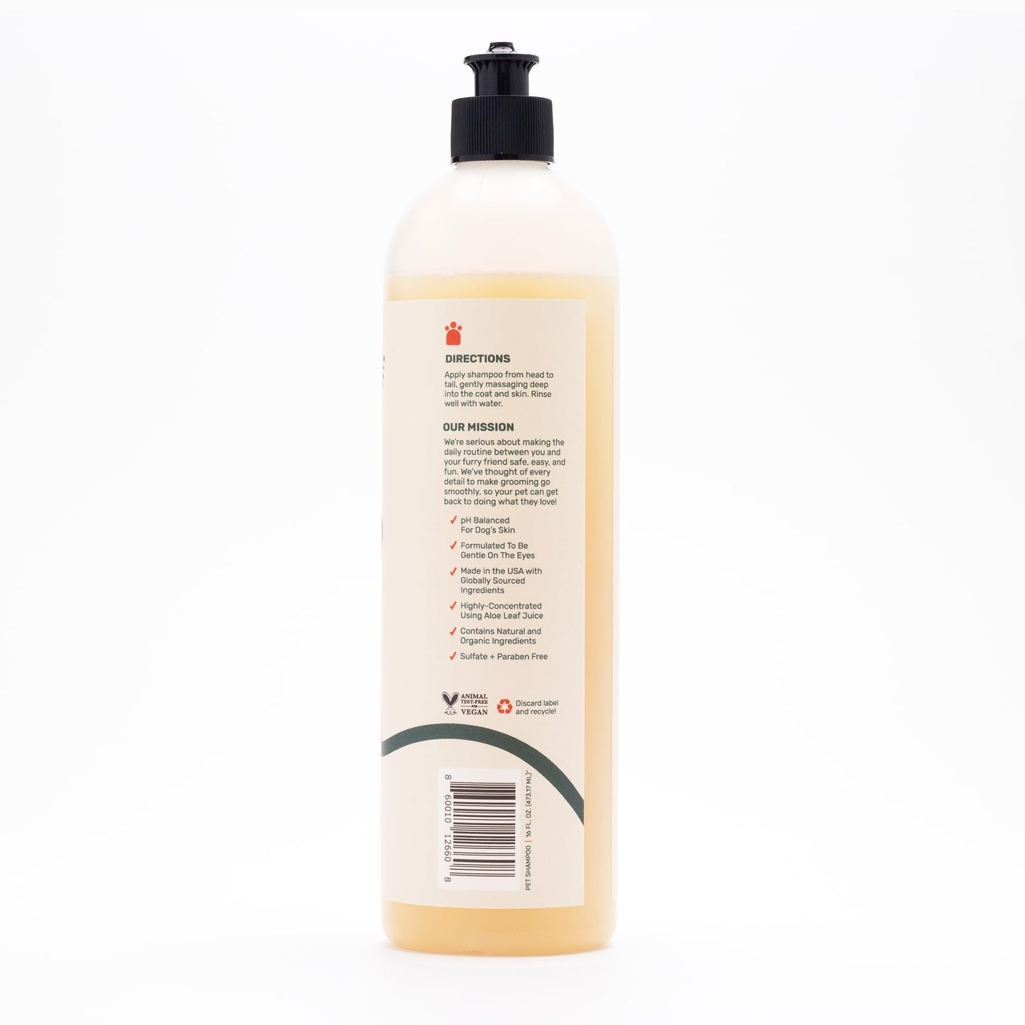 Noudle Pets - Fragrance Free Shampoudle, 16oz, Moisturizing and Gentle Natural pet Shampoo with Aloe, Coconut, and Oatmeal