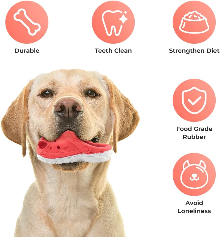 MONDOTOY Dog Chew Toys,Tough Dog Toys for Aggressive Chewers,Durable Rubber Puppy Toy, Interactive Puppy Toys Aggressive Chewers Medium Large Breed