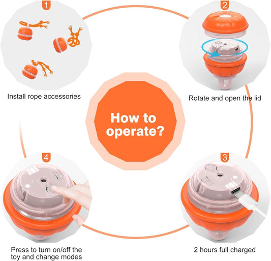 Ruovselz Dog Treat Dispenser Toy - Adjustable Interactive Puzzle Toy for Dogs and Cats | Slow Feeder & Leaking Ball for Puppy Training, Cognitive Enrichment, & Play-Based Feeding