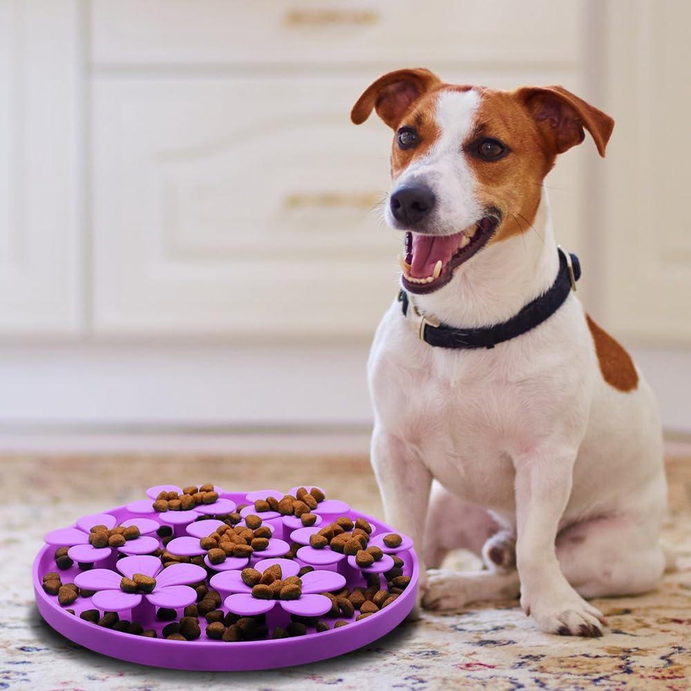 DONGKER Dog Snuffle Mat,Silicone Pet Smell Training Mat with Suction Cups & Leak-Proof Edge for Cat Dog Slow Eating Foraging